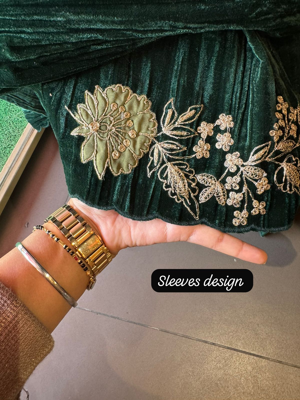 Crushed velvet unstitched designer suit concept With very beautiful daaman