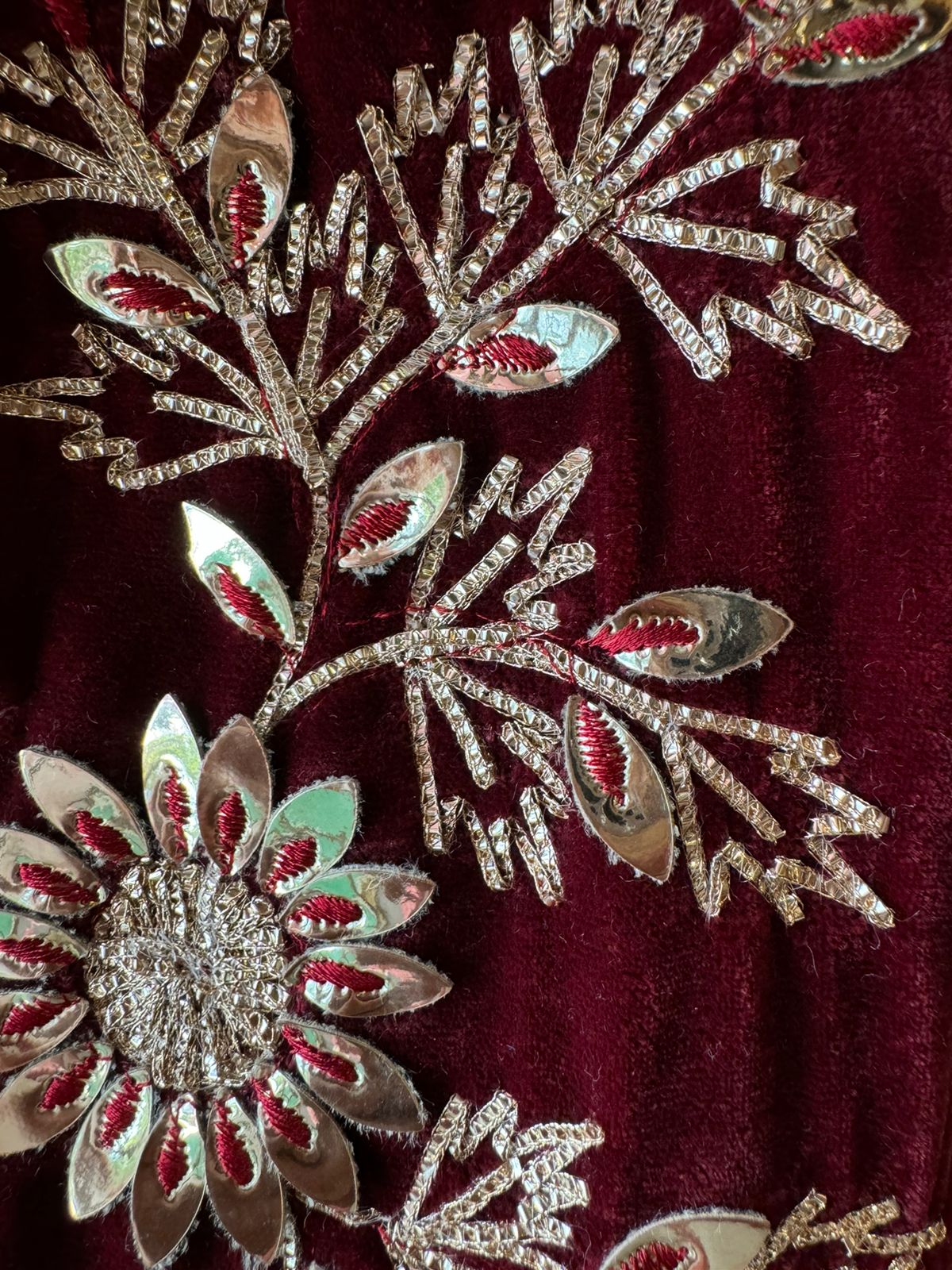 Pure silk velvet Ombre shaded Suits