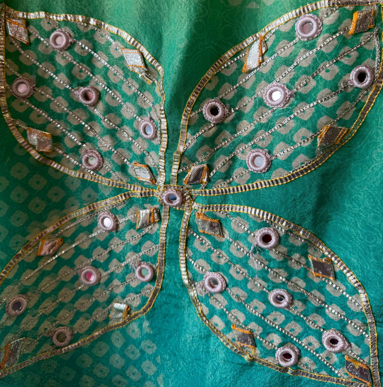 Pure shimmer tissue Unstitched full size shirt