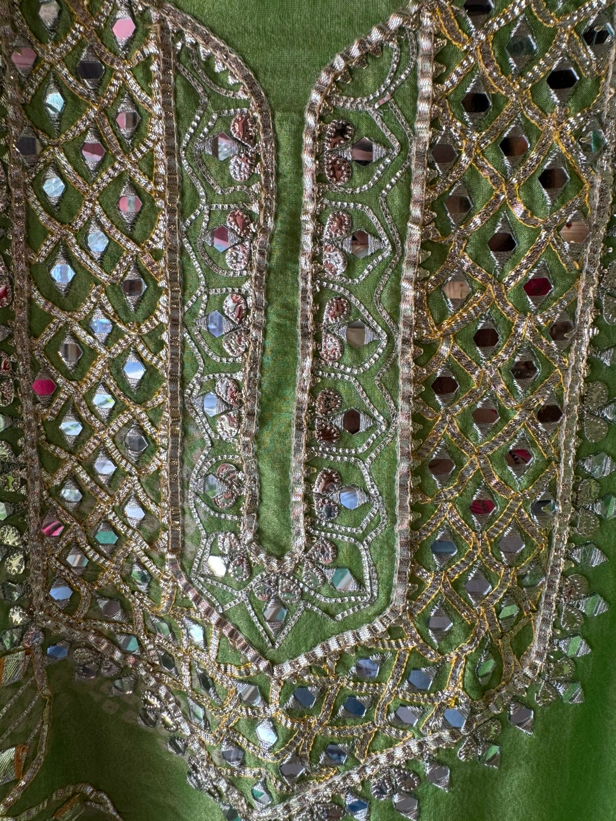 Pure shimmer tissue Unstitched full size shirt