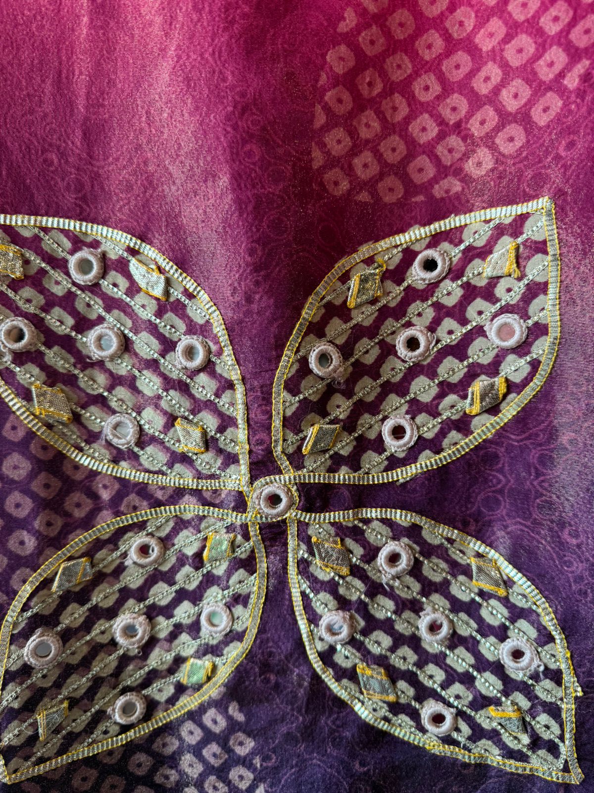 Pure shimmer tissue Unstitched full size shirt