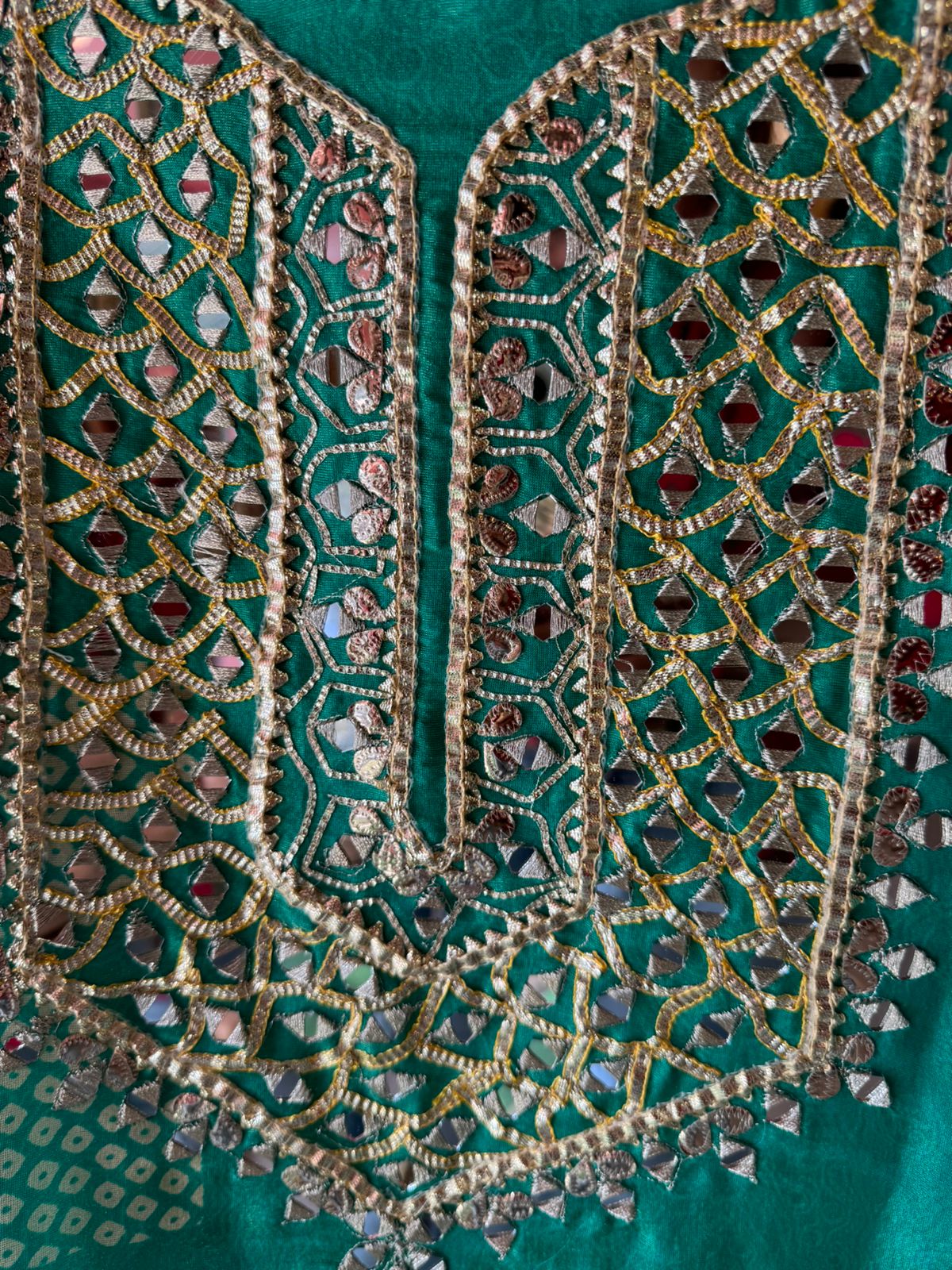 Pure shimmer tissue Unstitched full size shirt