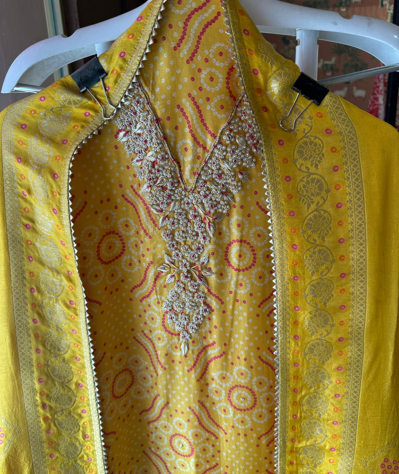 Pure Silk bandhani Printed Suit