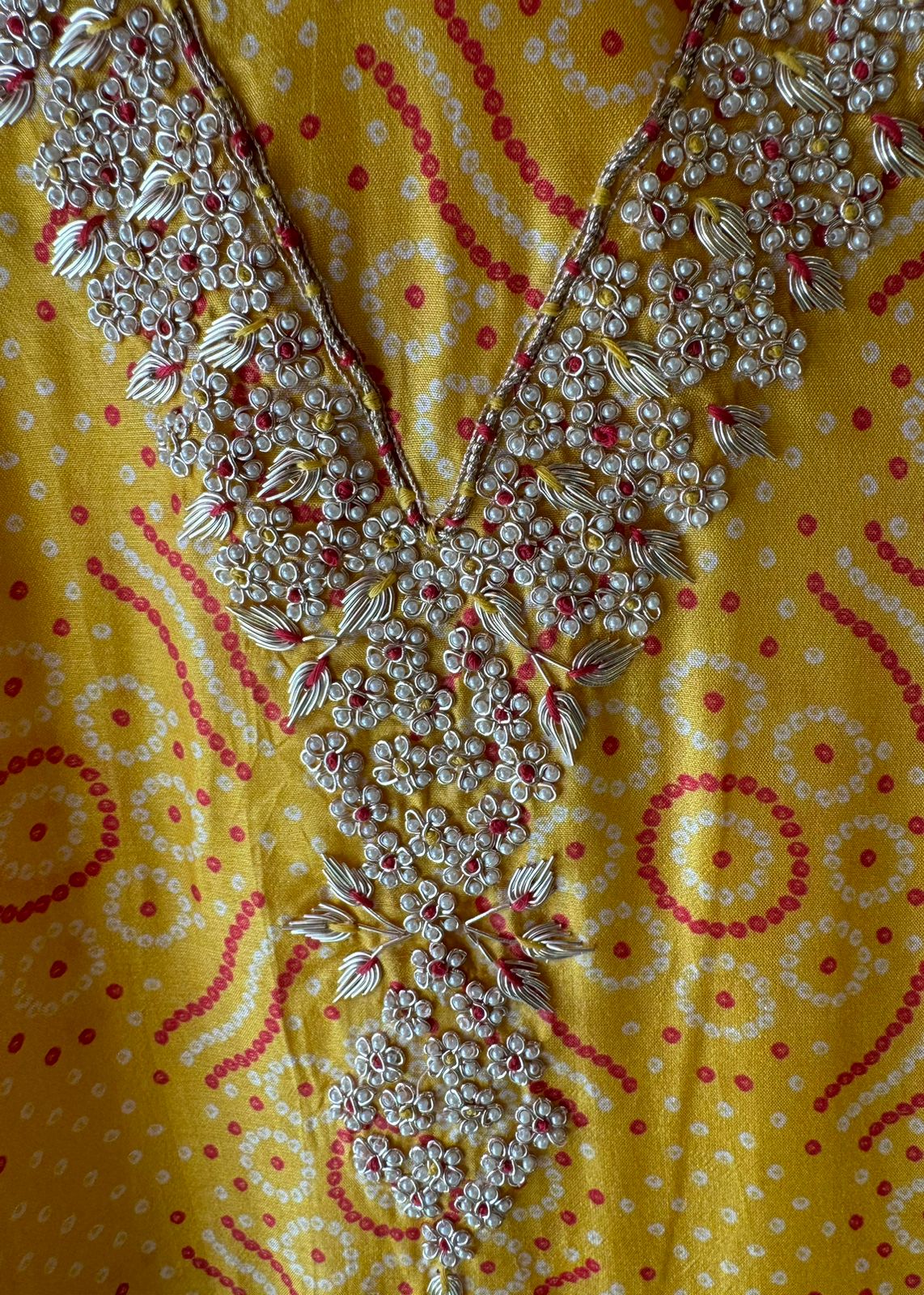 Pure Silk bandhani Printed Suit