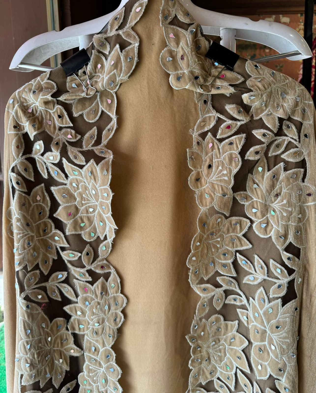 Pure silk velvet Unstitched shirt