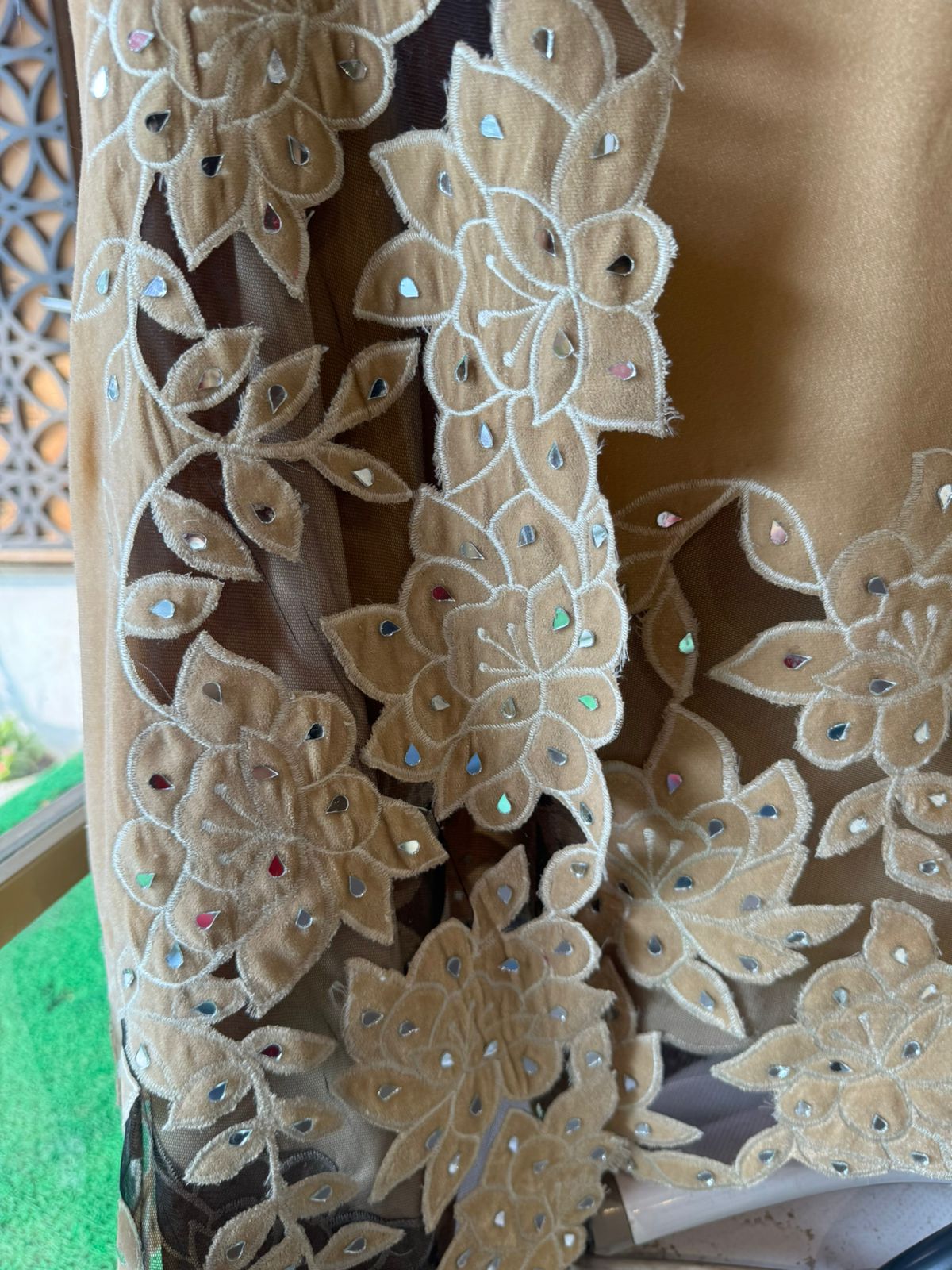 Pure silk velvet Unstitched shirt