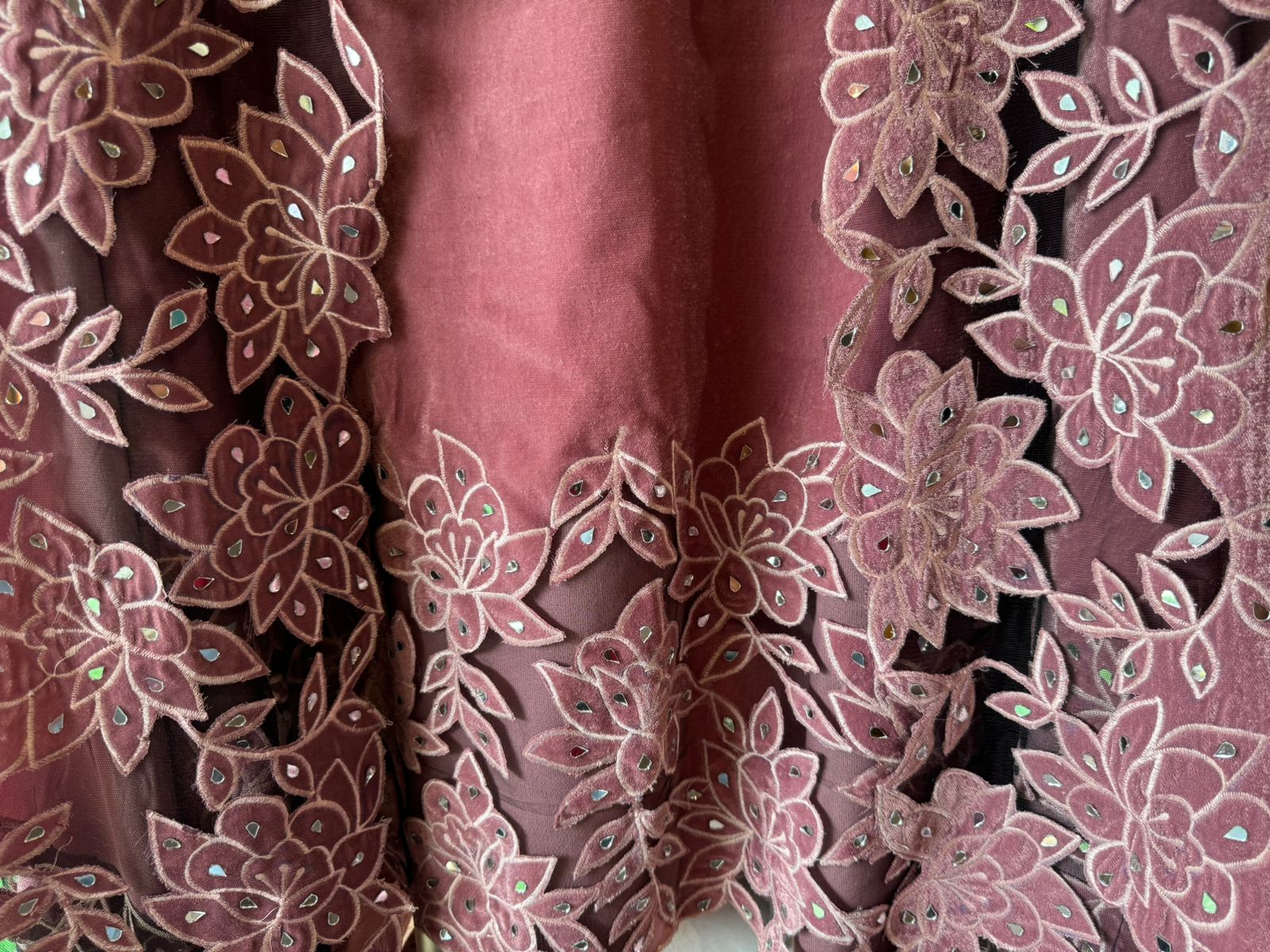 Pure silk velvet Unstitched shirt