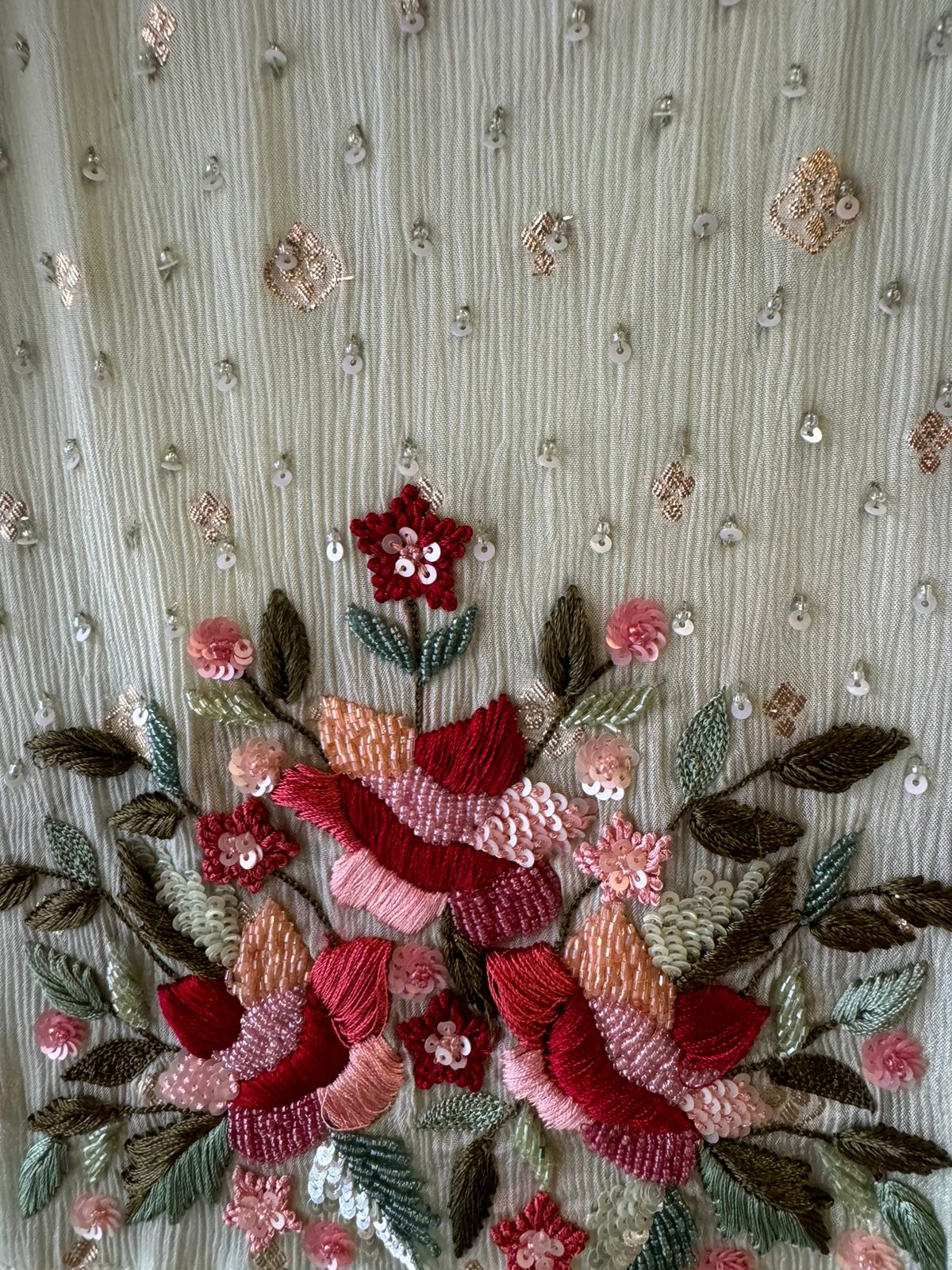 Pure chinon unstitched shirt