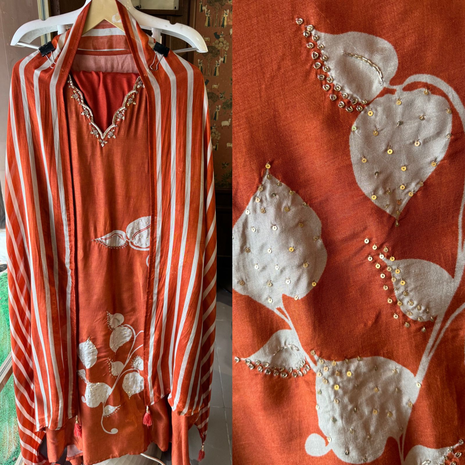 Pure Silk Unstitched shirt