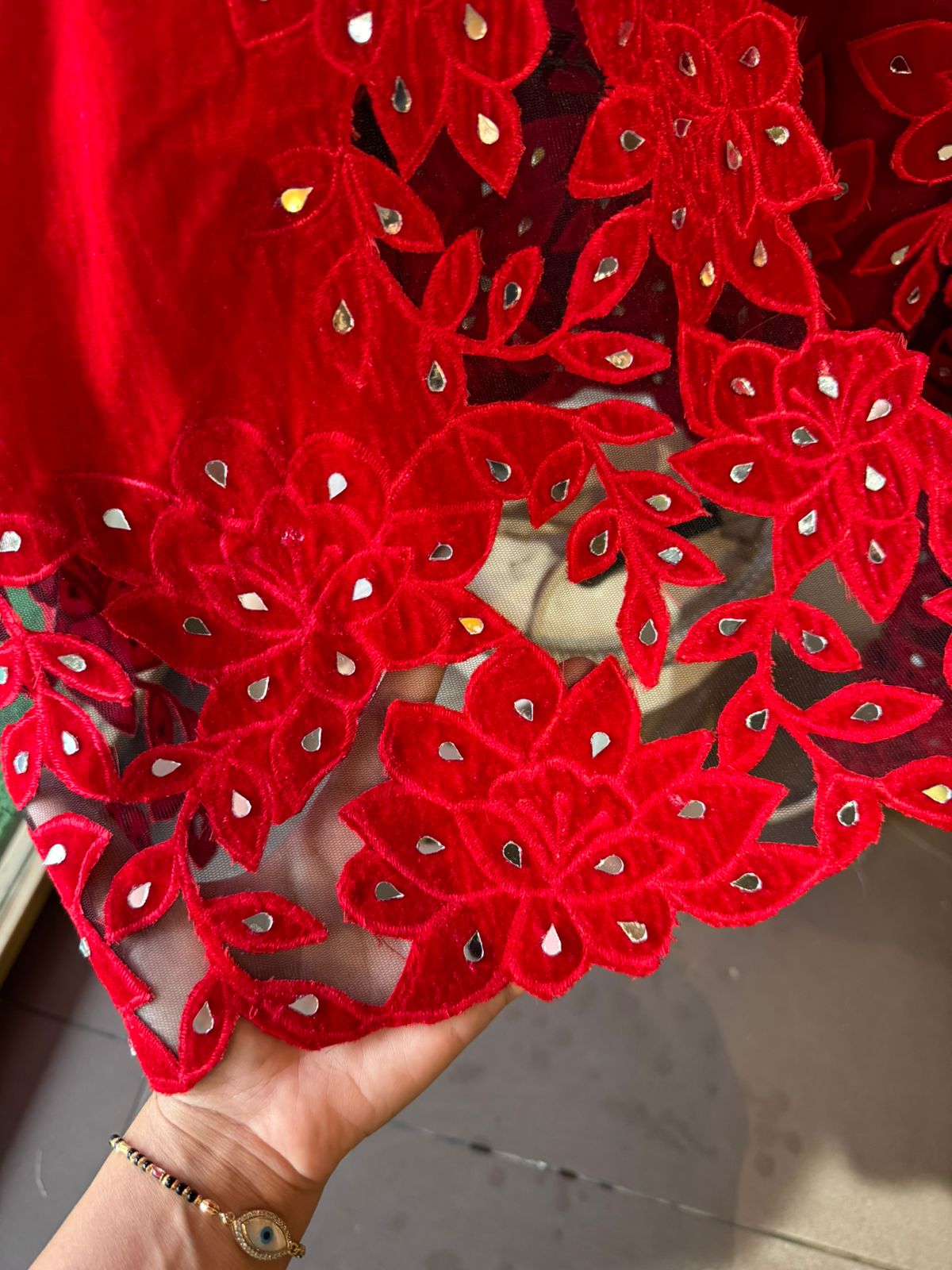 Pure silk velvet shirt