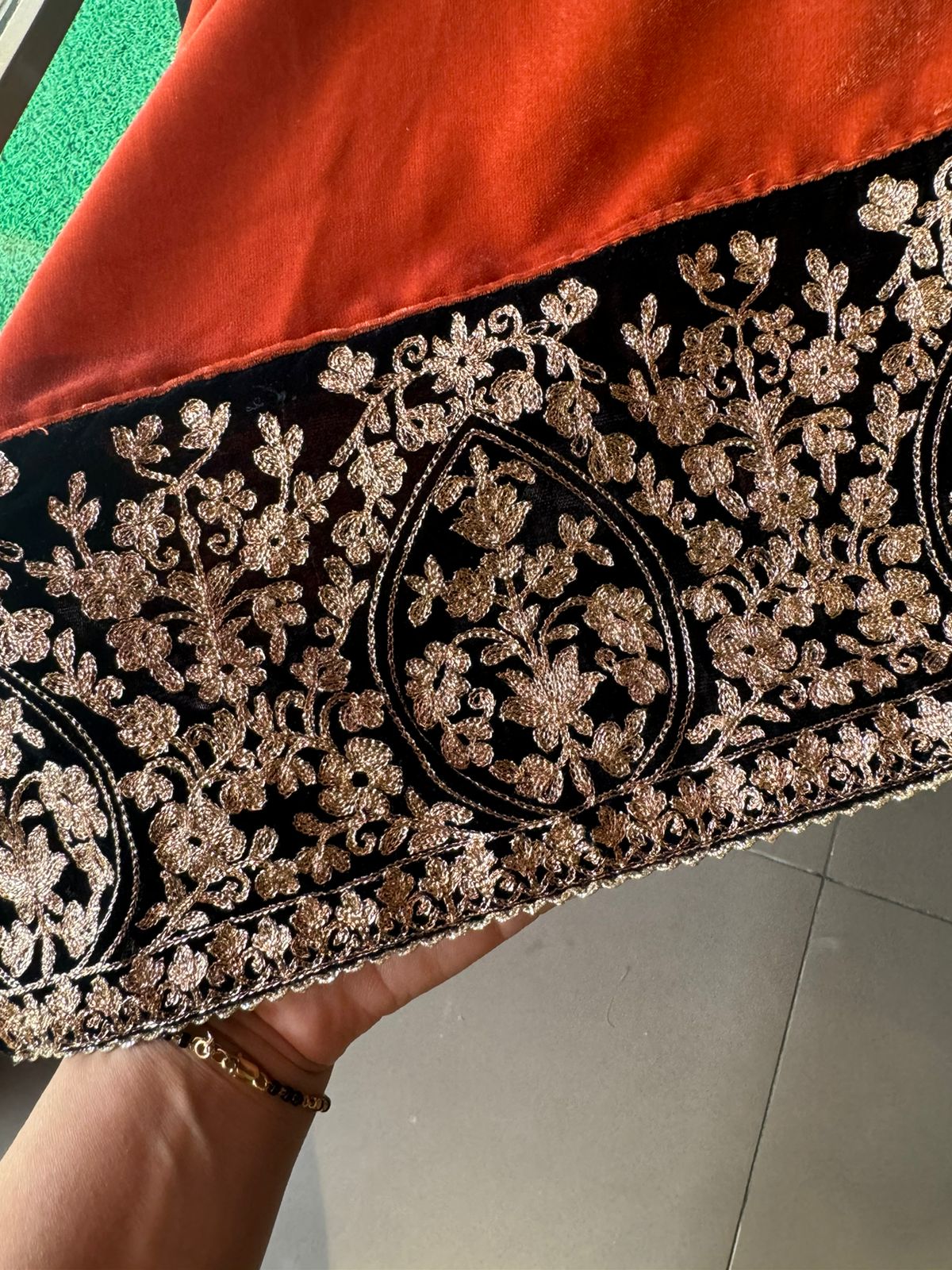 Pure Silk velvet Unstitched shirt