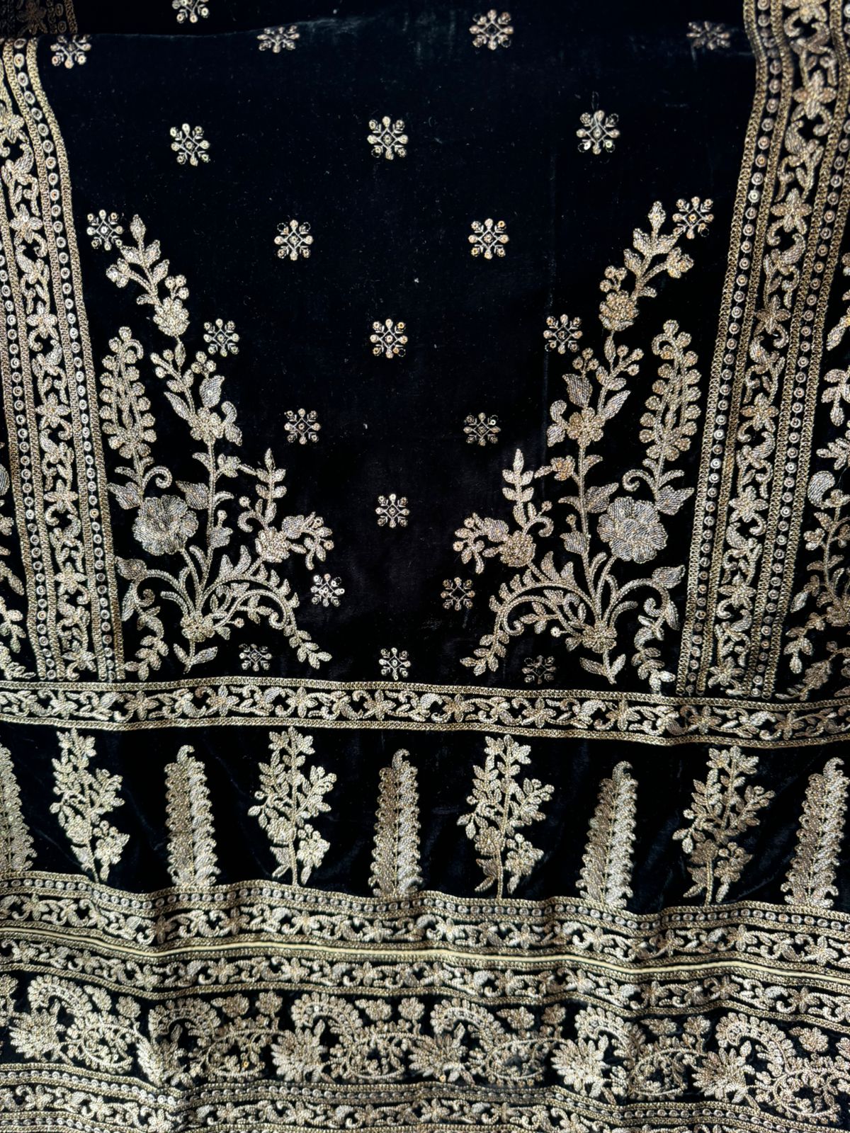 Shop our latest launch of Pakistani suit in velvet in 5 Colours