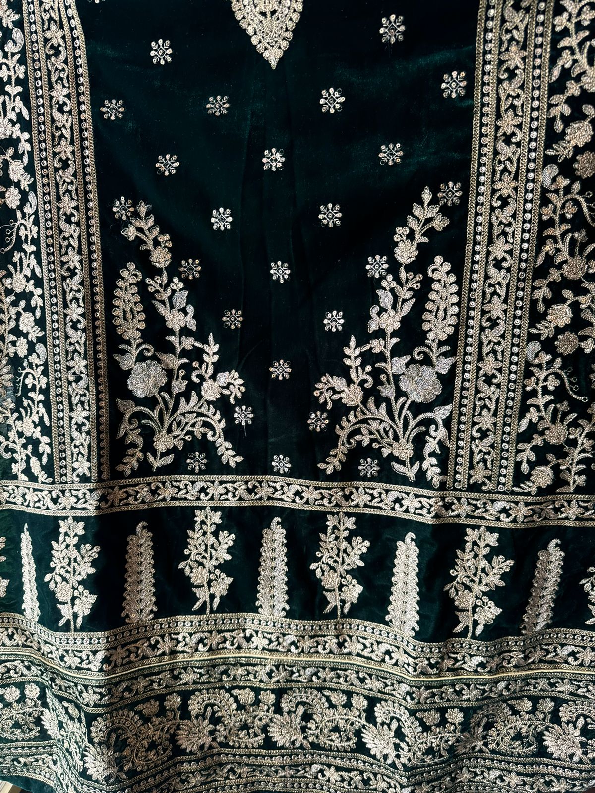 Shop our latest launch of Pakistani suit in velvet in 5 Colours