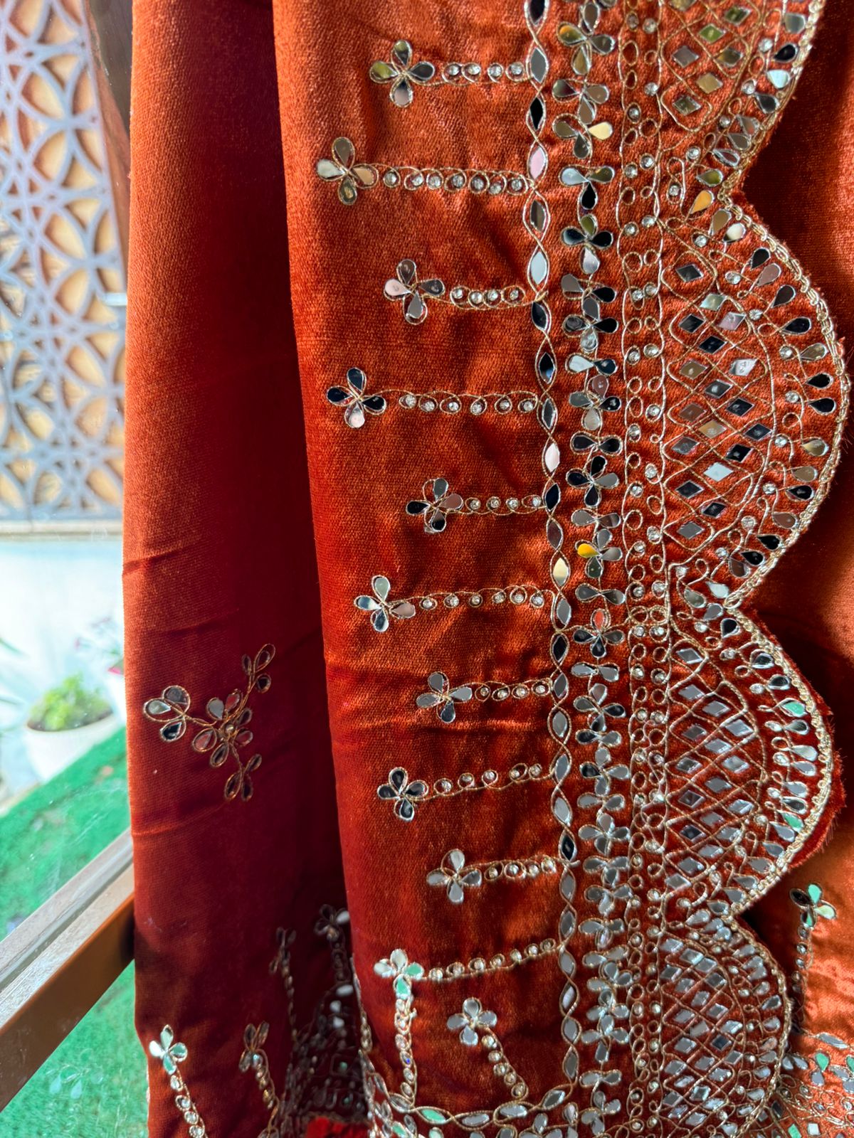 Pure micro velvet plain shirt