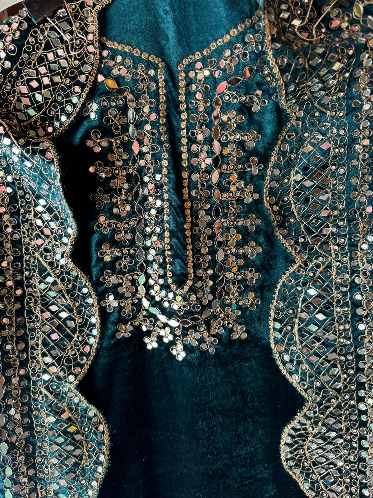 Pure micro velvet plain shirt