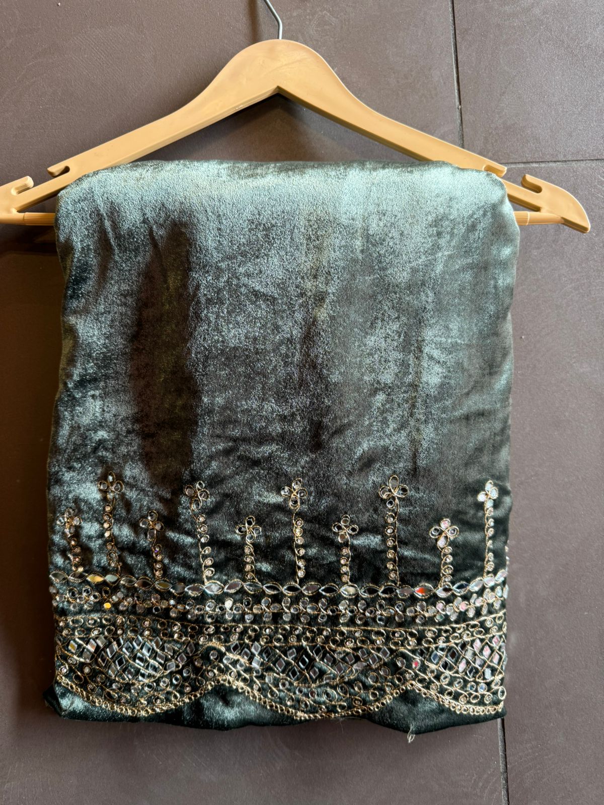 Pure micro velvet plain shirt