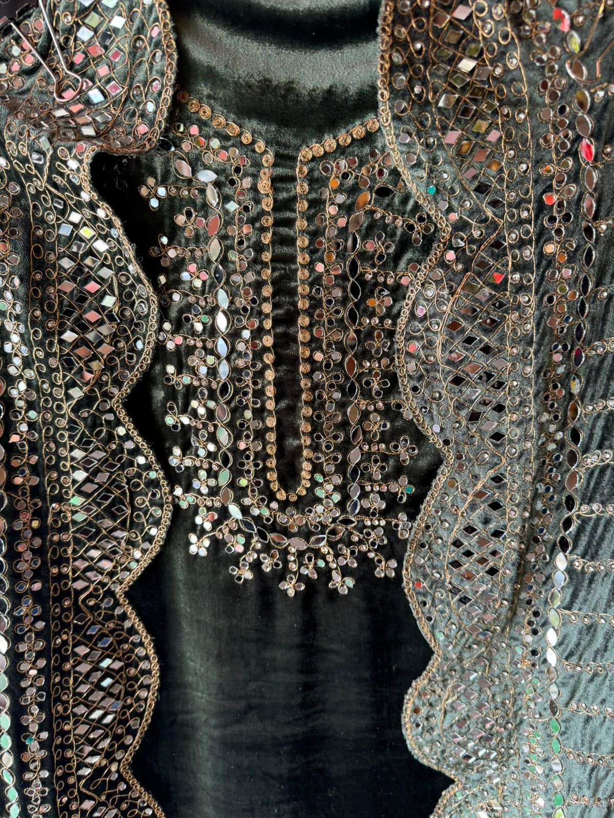 Pure micro velvet plain shirt