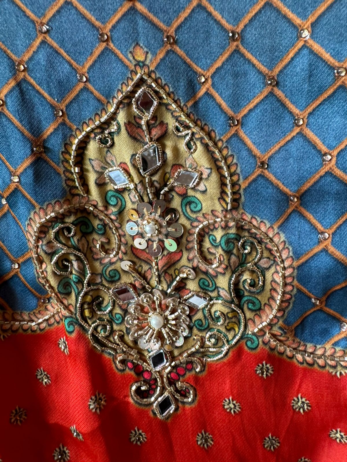 Soft Organza satin digital Printed unstitched suits