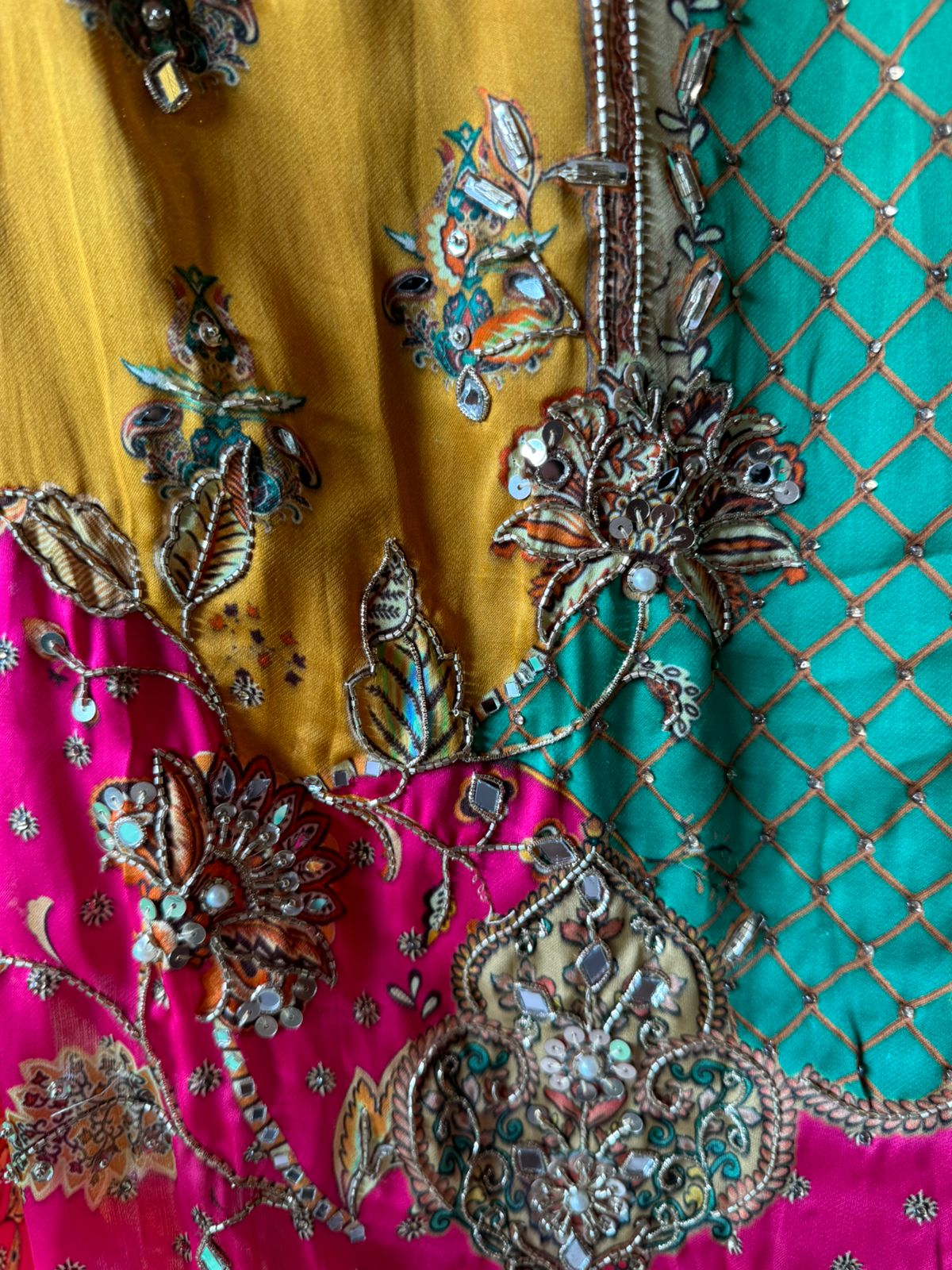 Soft Organza satin digital Printed unstitched suits