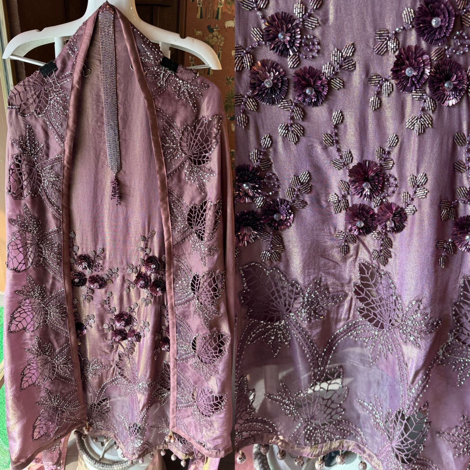 Shimmer tissue Unstitched shirt