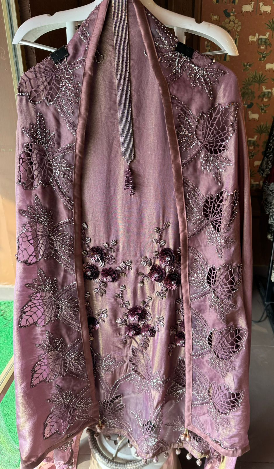 Shimmer tissue Unstitched shirt