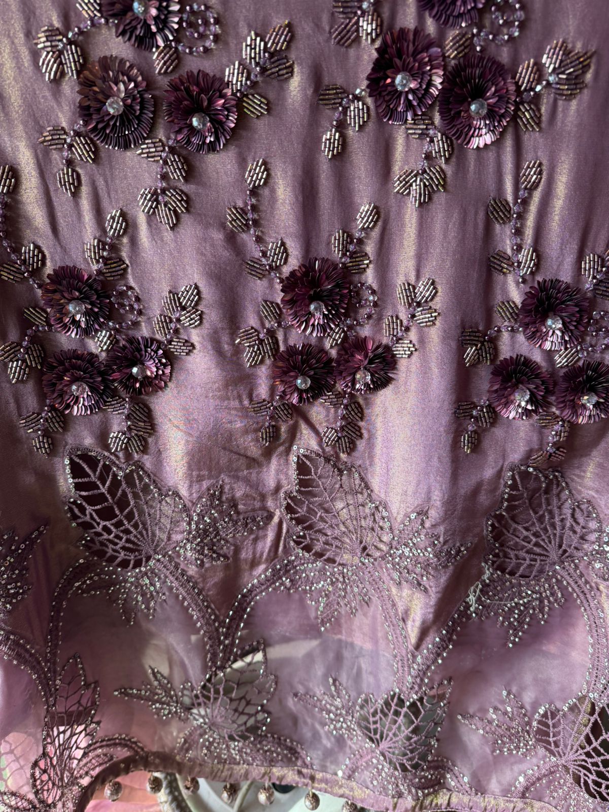 Shimmer tissue Unstitched shirt