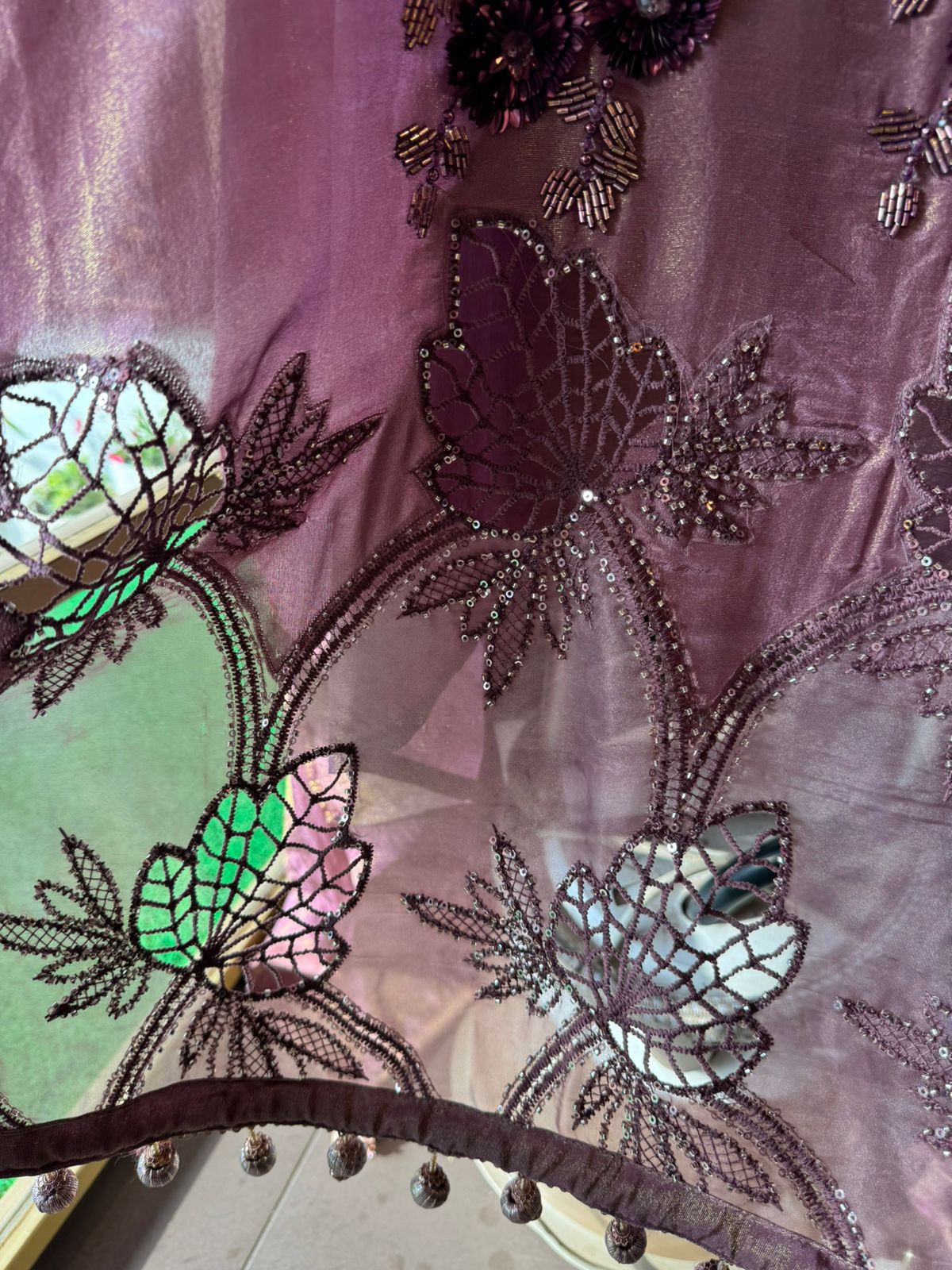 Shimmer tissue Unstitched shirt