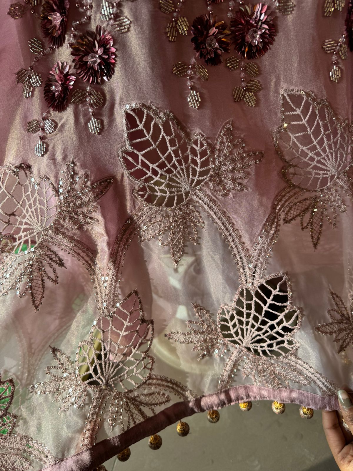 Shimmer tissue Unstitched shirt