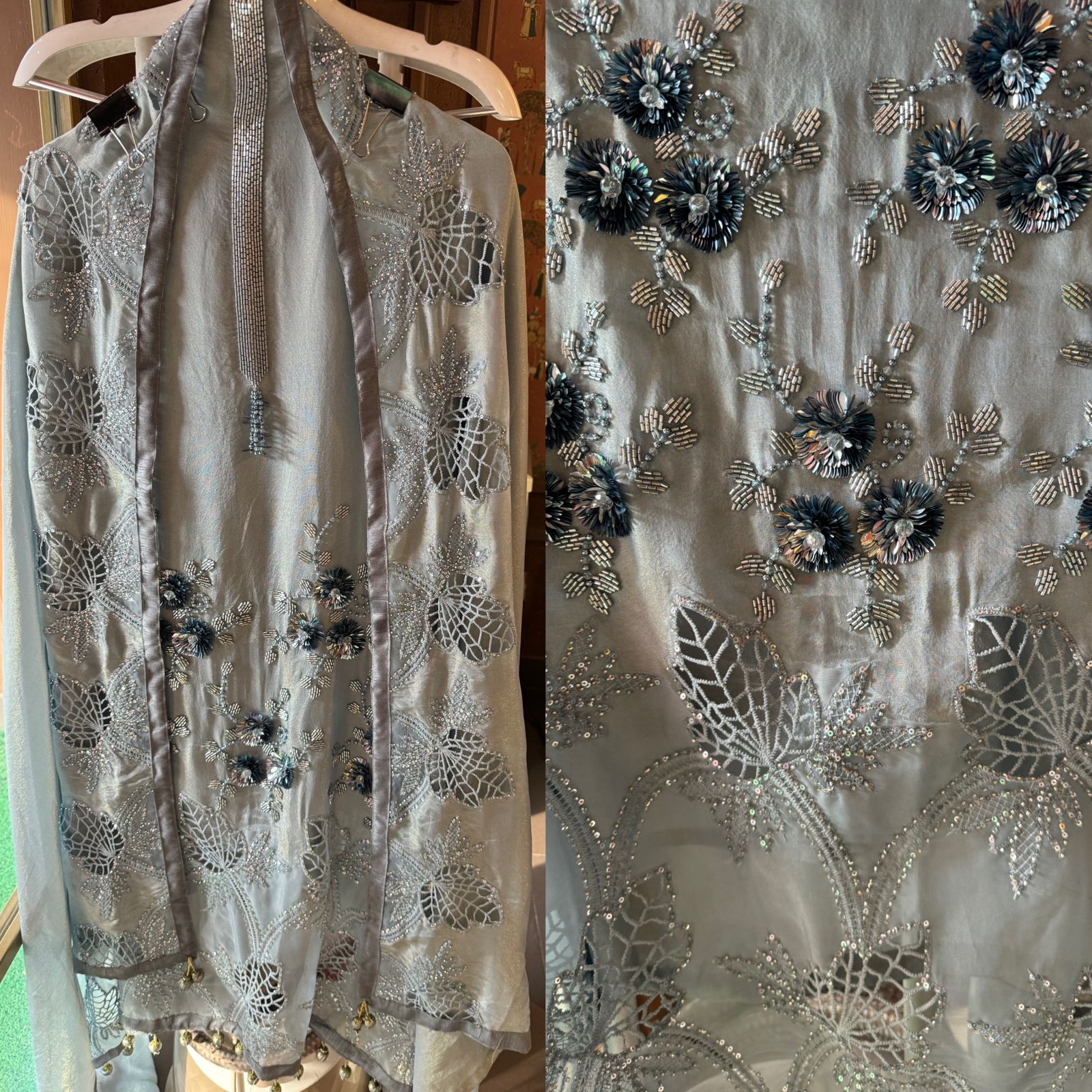 Shimmer tissue Unstitched shirt