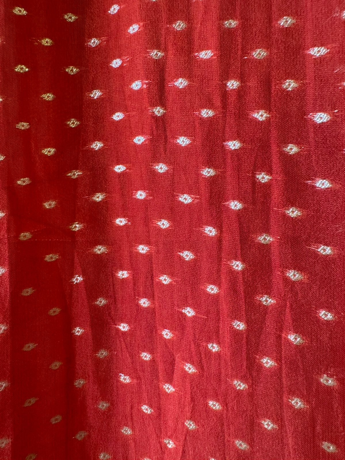 Self weaved organza silk unstitched kurta