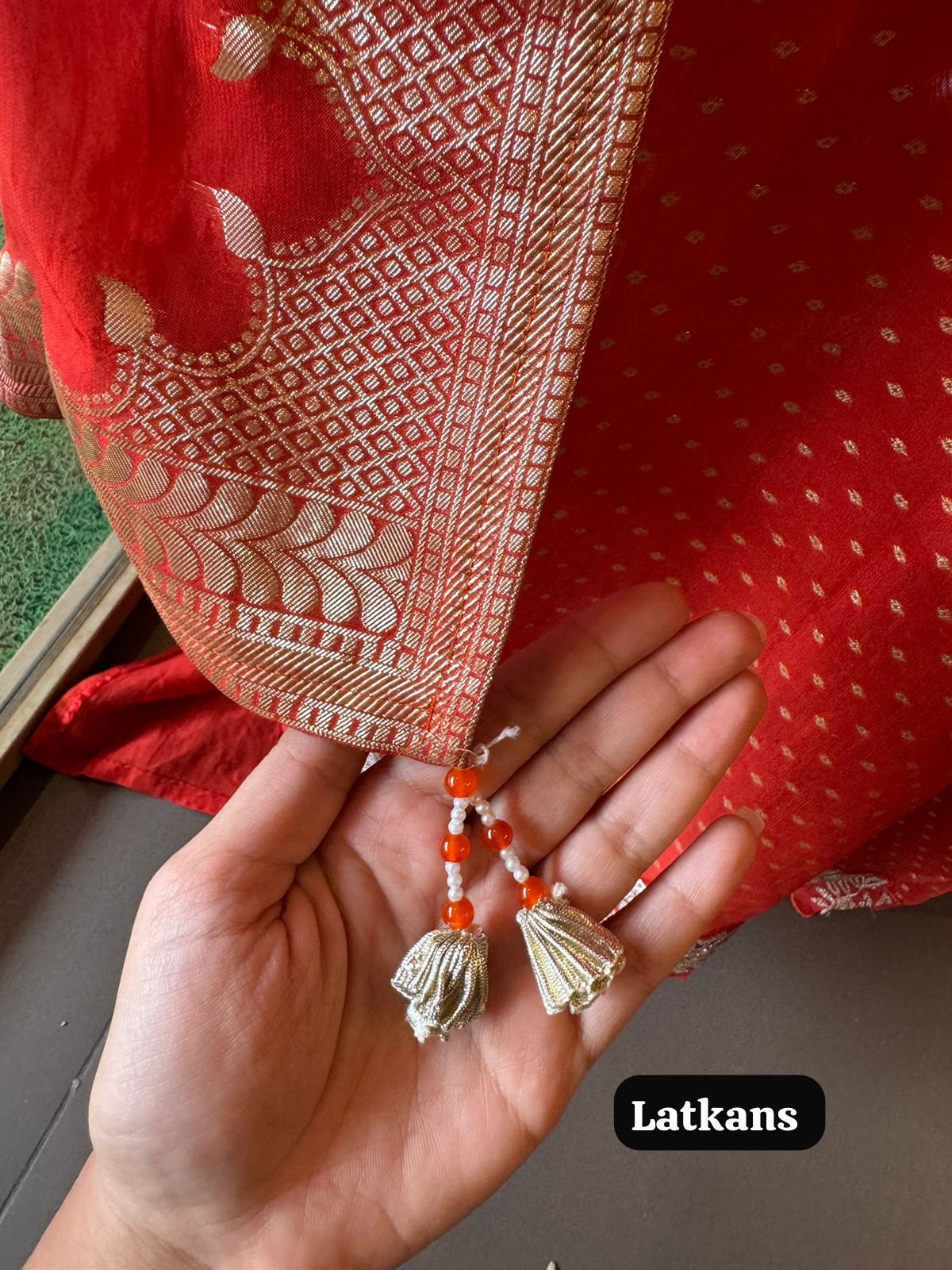 Self weaved organza silk unstitched kurta