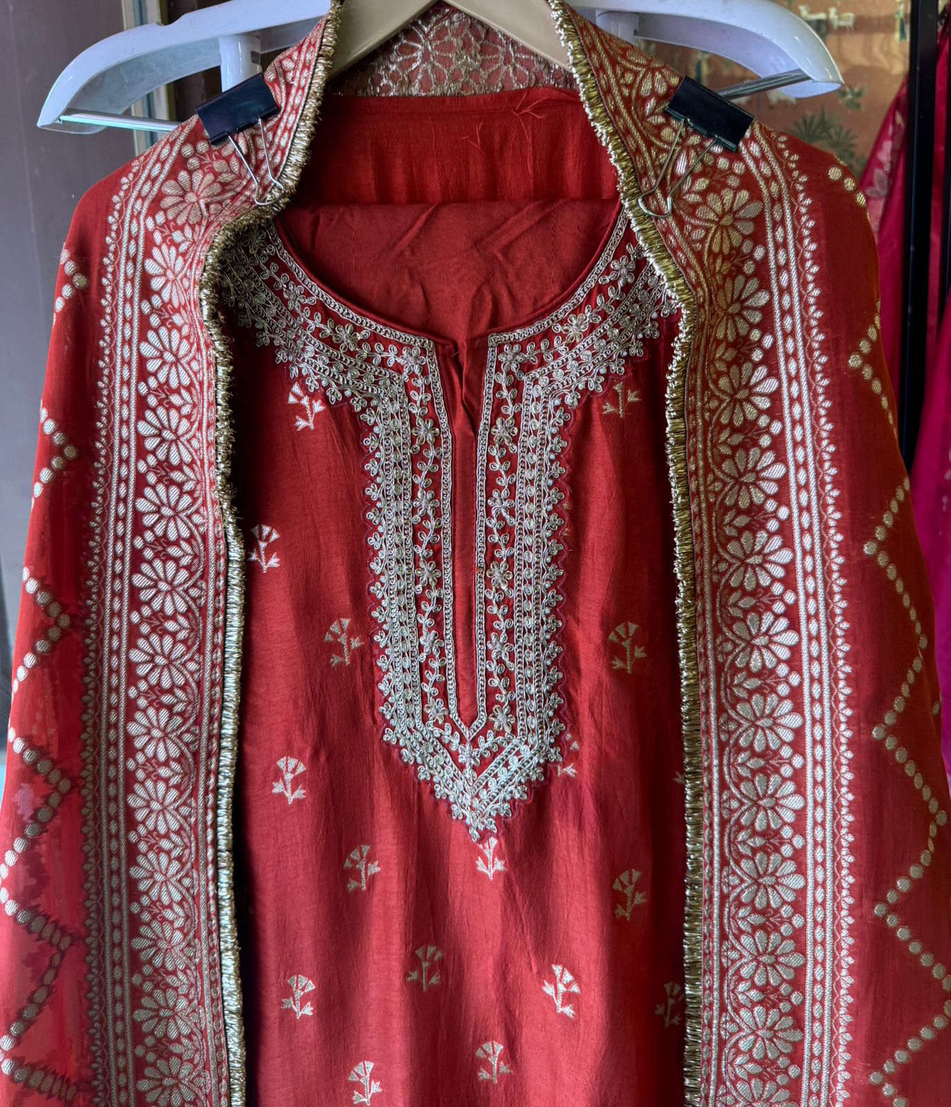 Pure Silk Unstitched Kurta