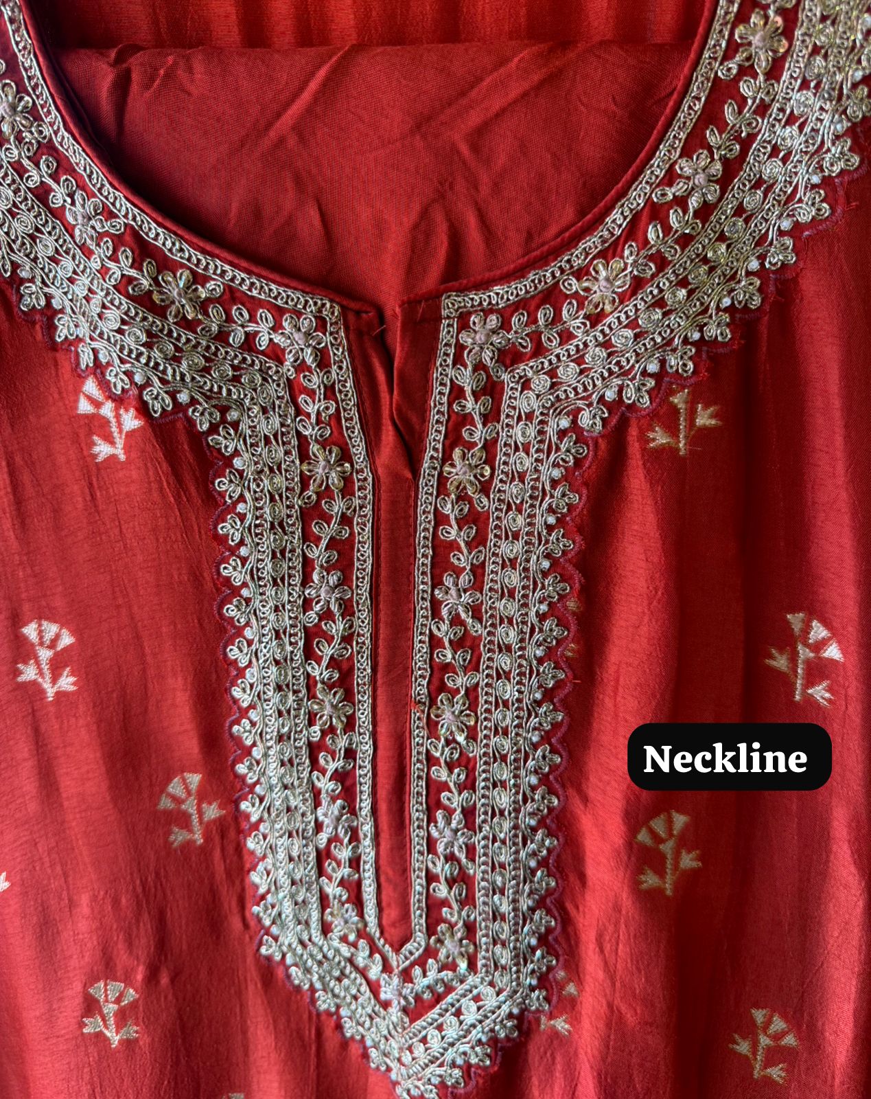 Pure Silk Unstitched Kurta