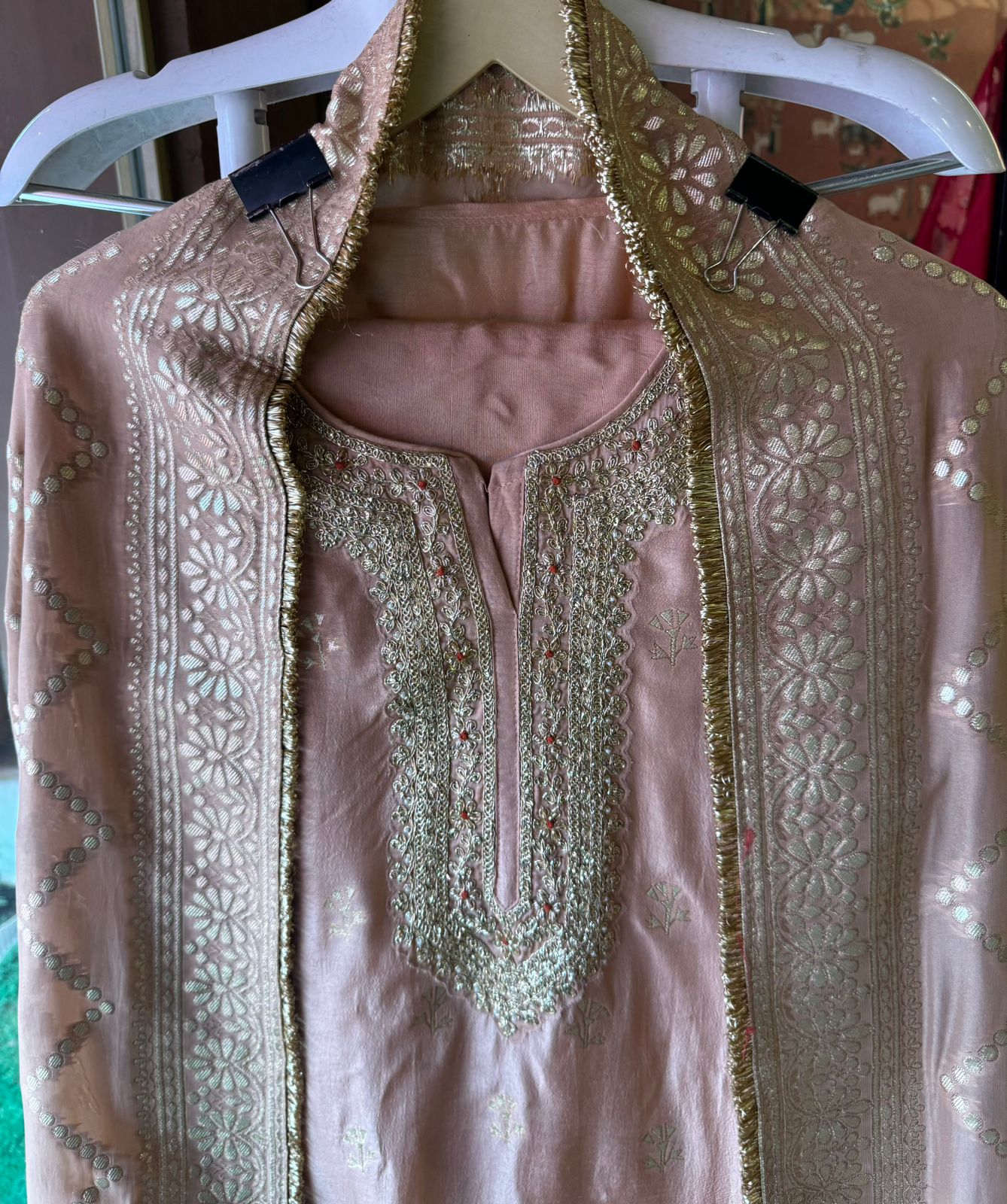 Pure Silk Unstitched Kurta