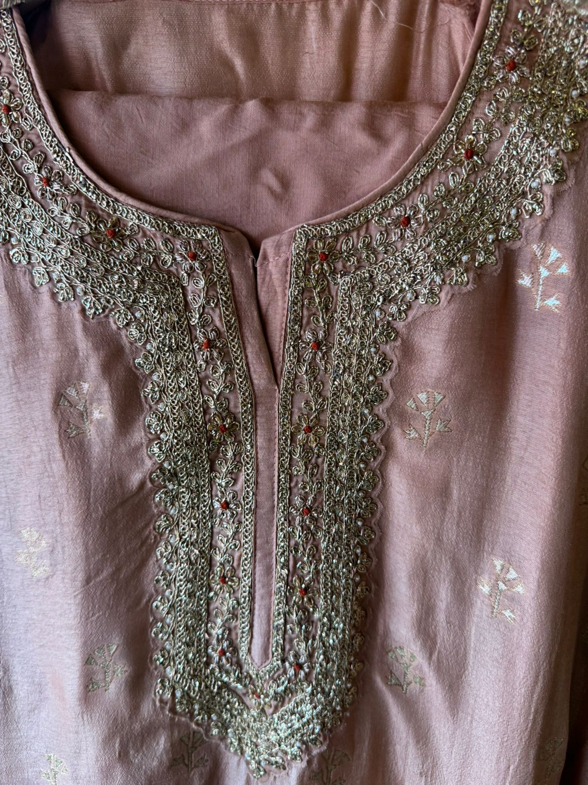 Pure Silk Unstitched Kurta