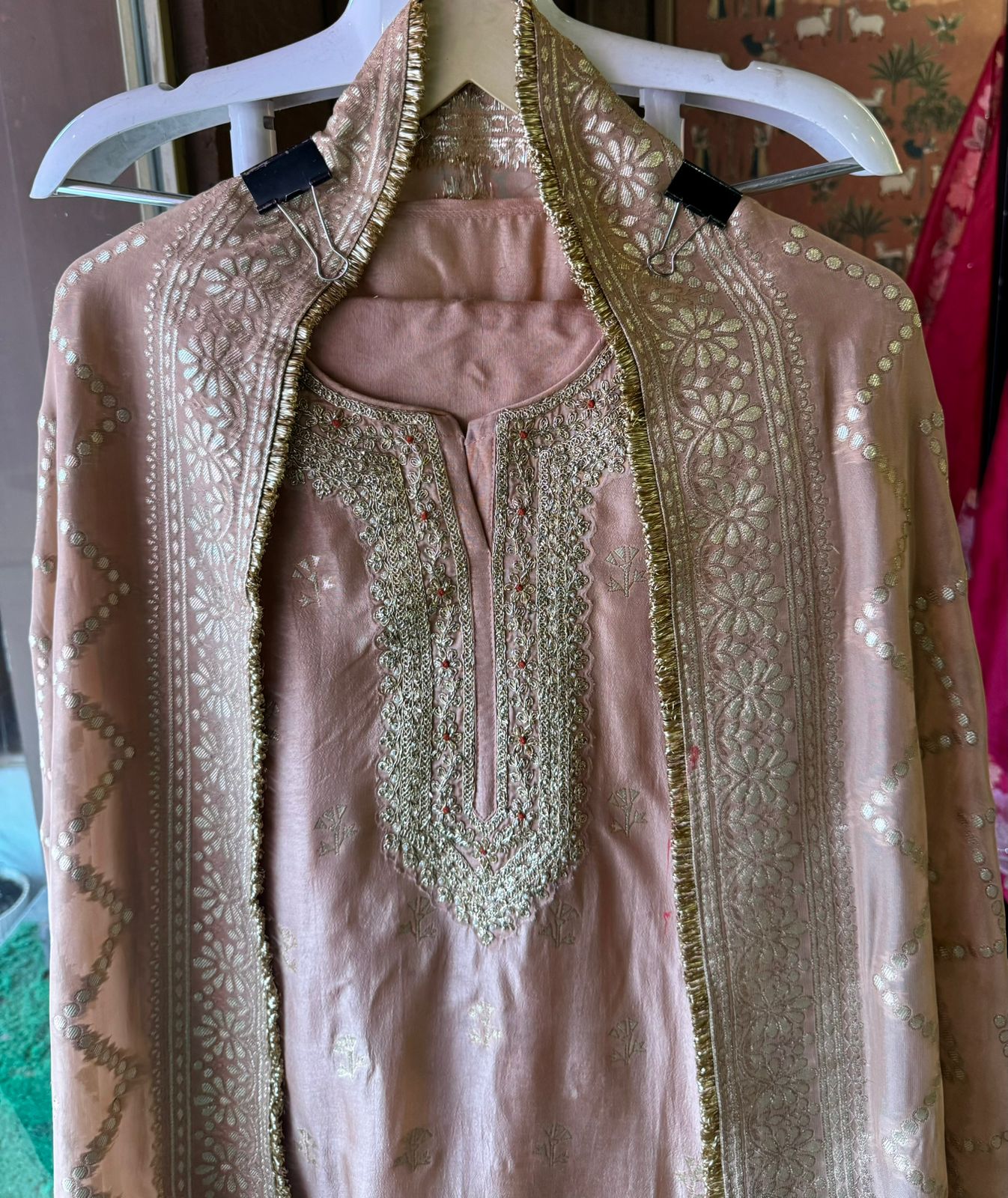 Pure Silk Unstitched Kurta