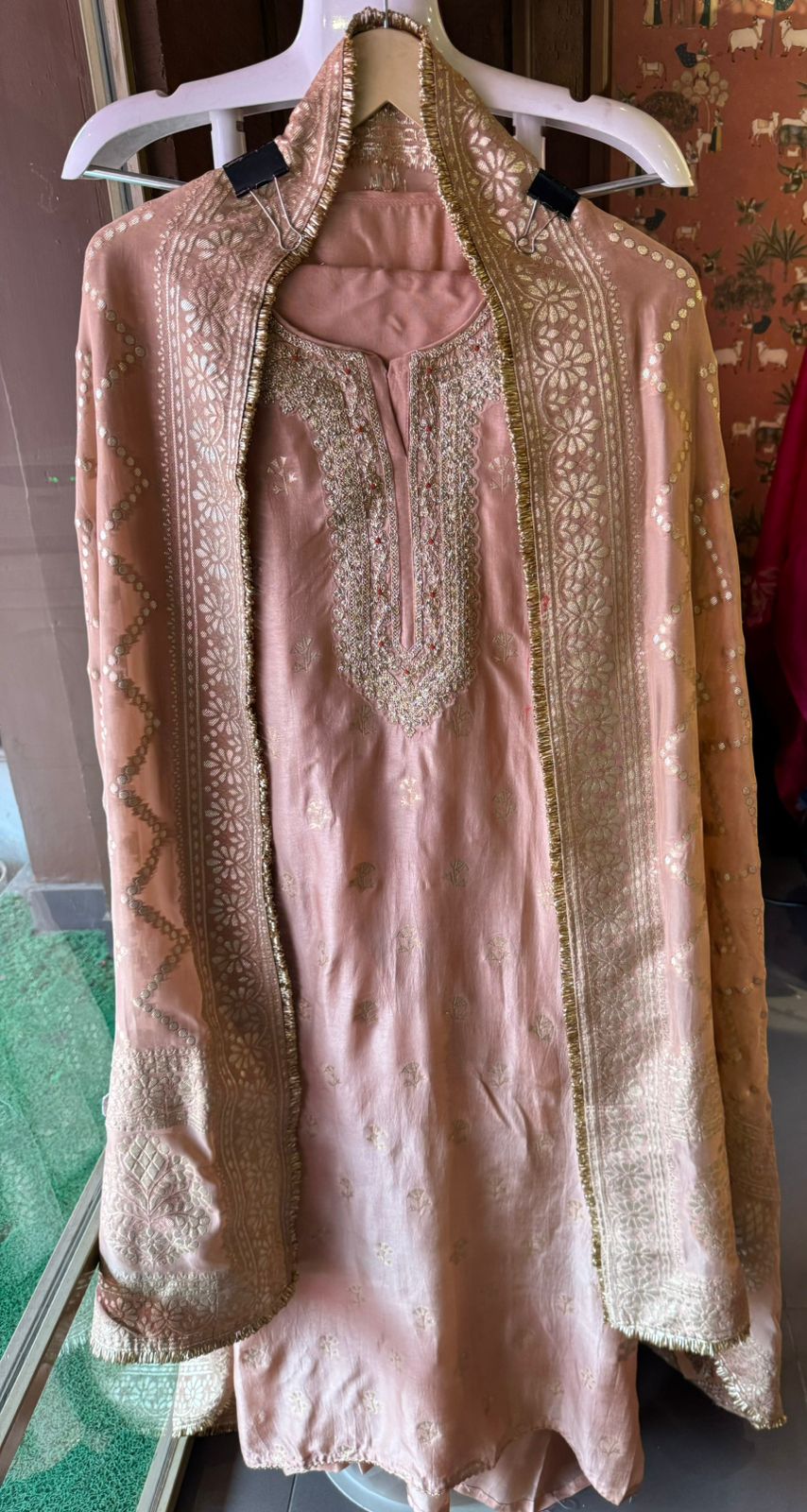 Pure Silk Unstitched Kurta