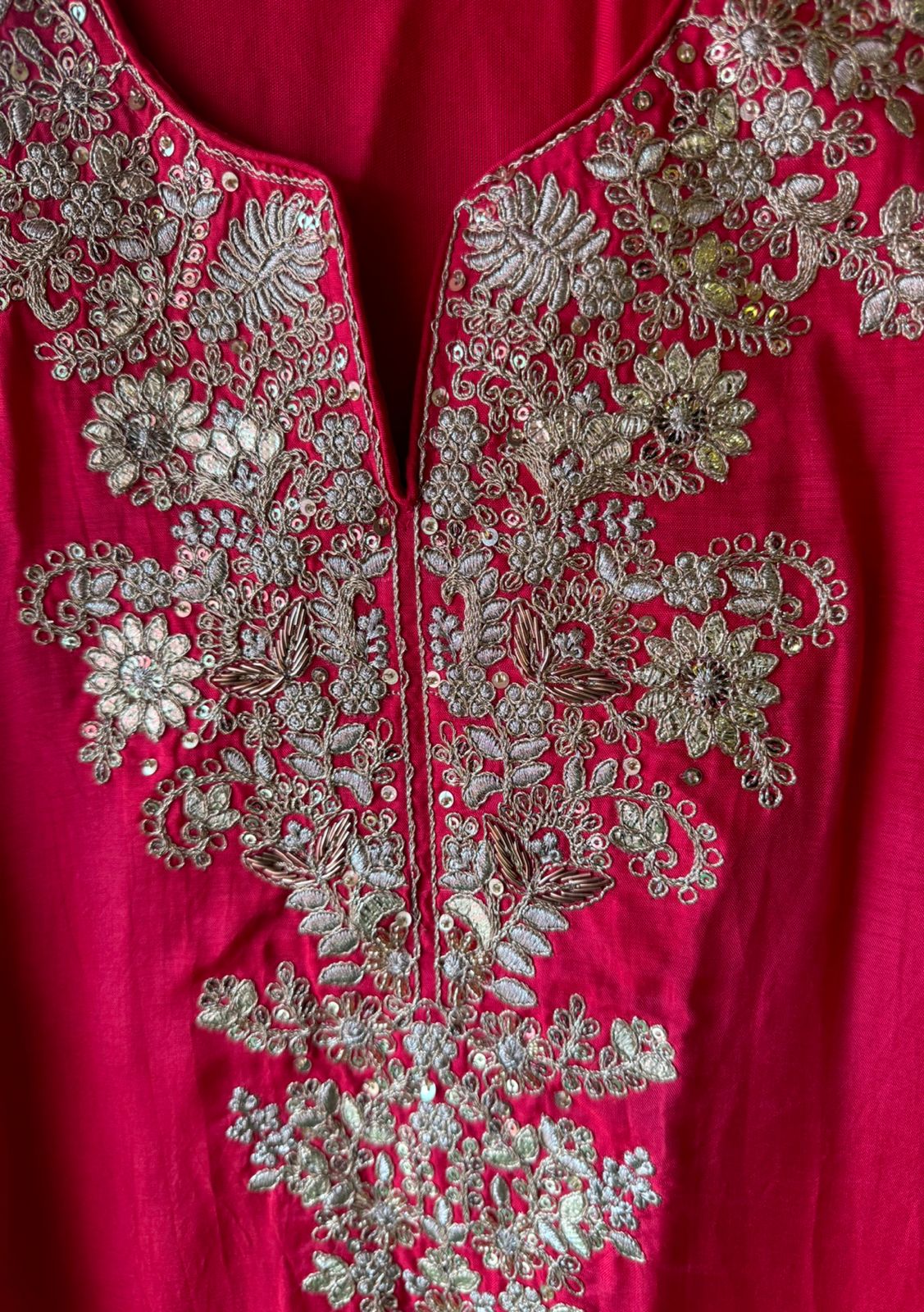 Pure silk Unstitched kurta