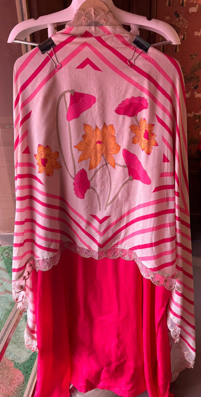 Pure silk Unstitched kurta