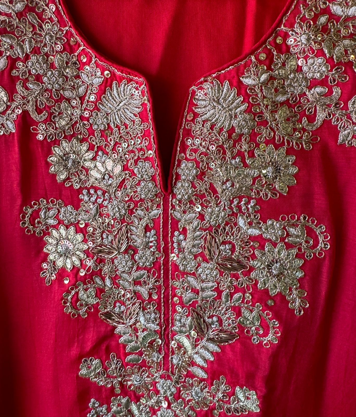 Pure silk Unstitched kurta