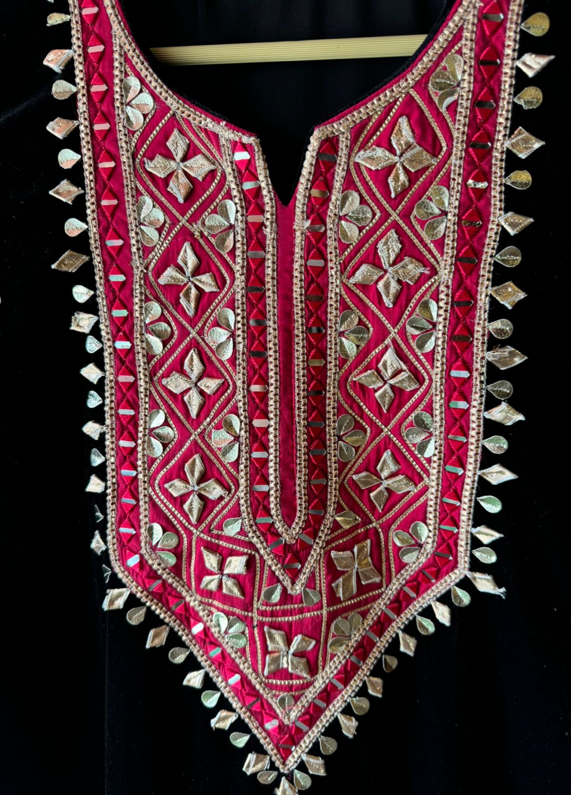 Pure Micro plain velvet kaaftan set