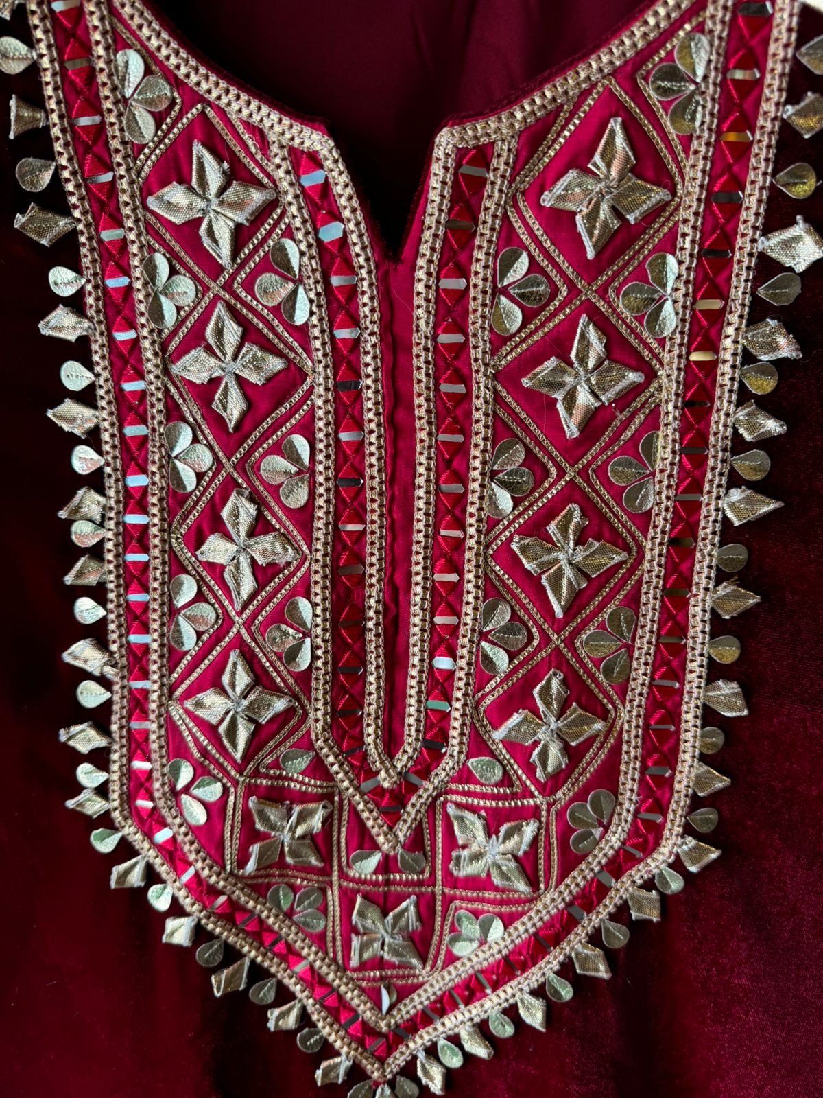 Pure Micro plain velvet kaaftan set