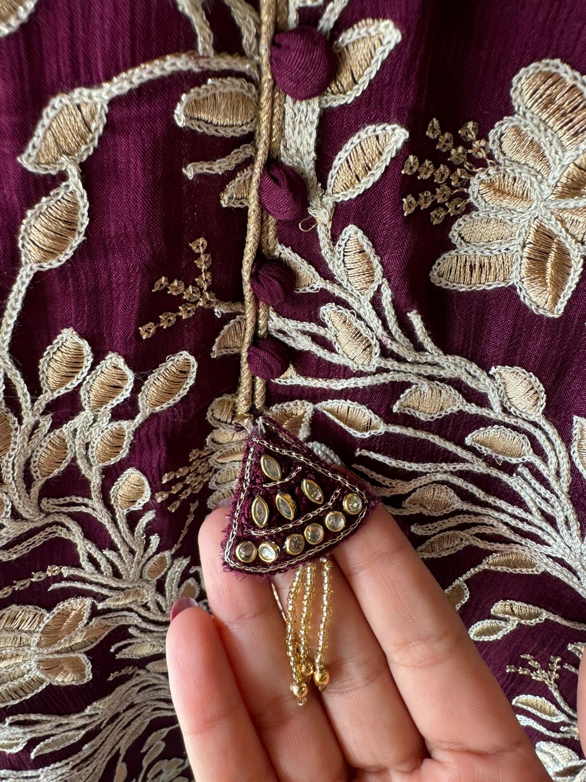 Pure chinon heavily embroidered collection