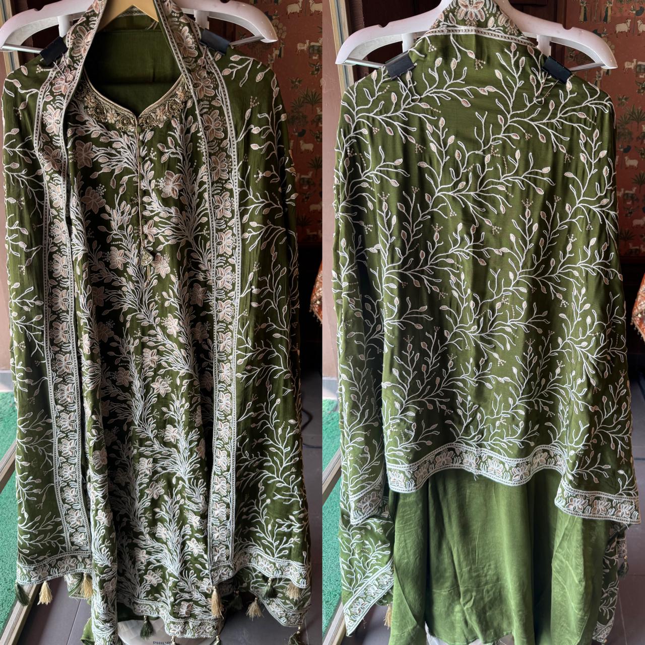 Pure chinon heavily embroidered collection