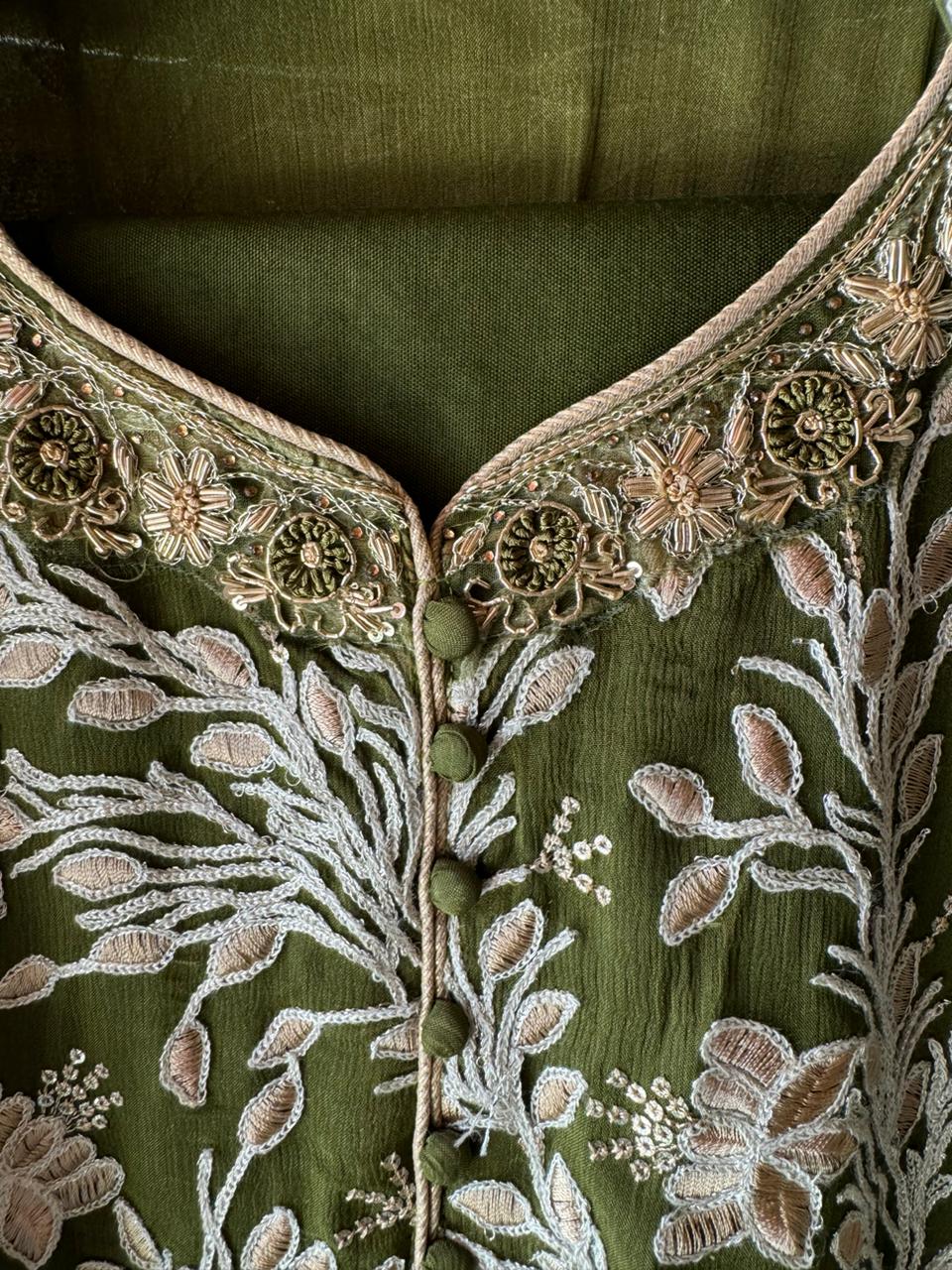 Pure chinon heavily embroidered collection