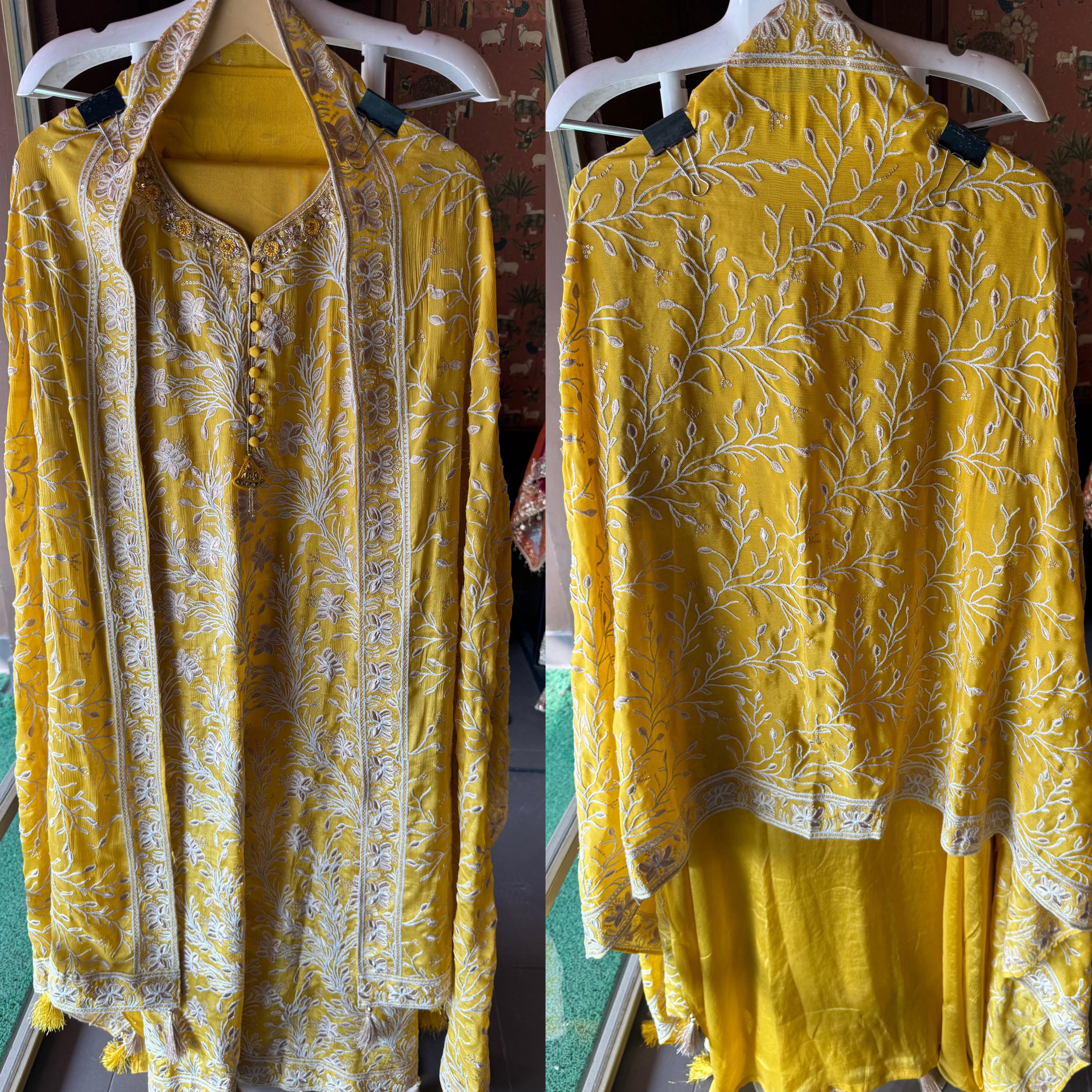 Pure chinon heavily embroidered collection