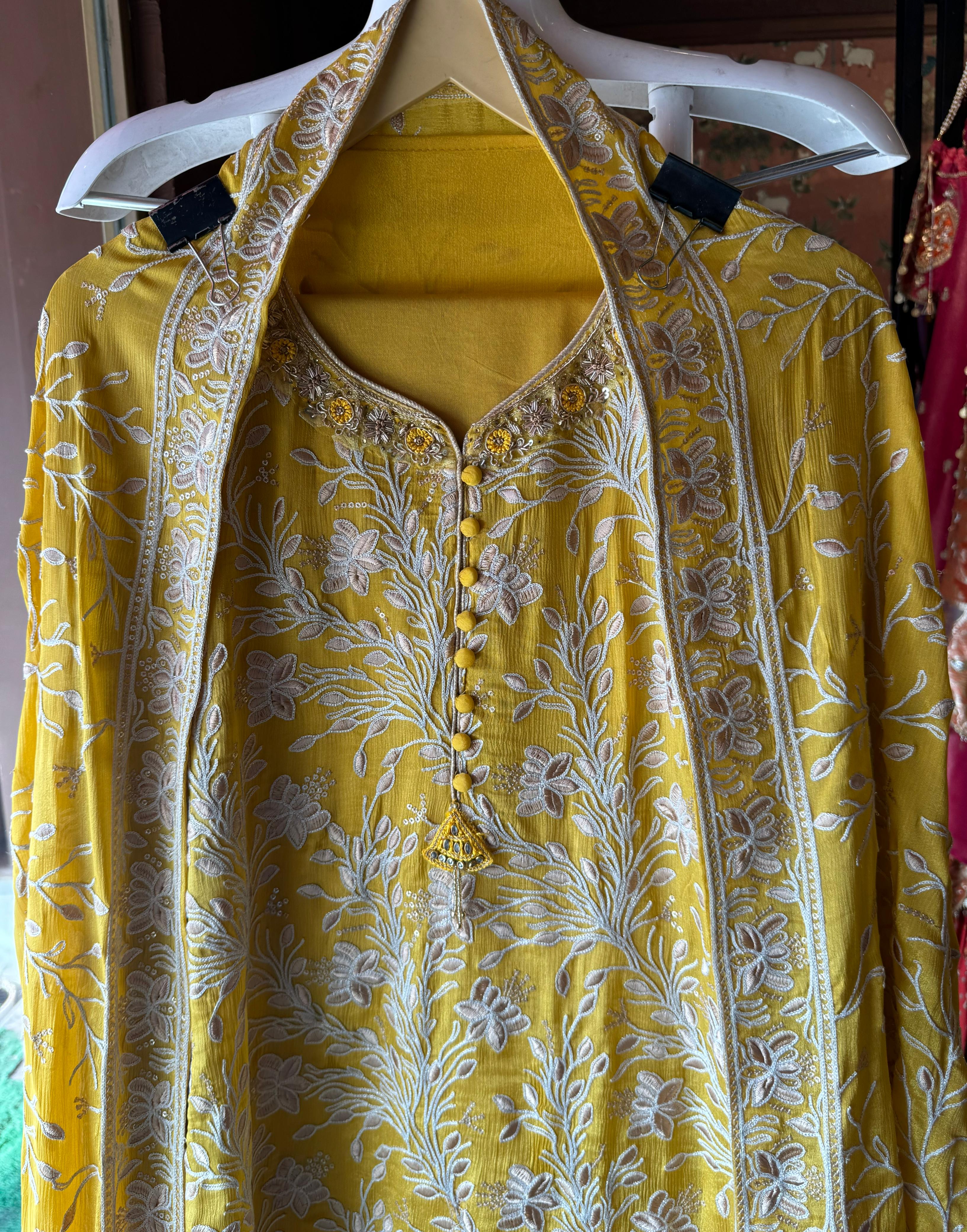 Pure chinon heavily embroidered collection