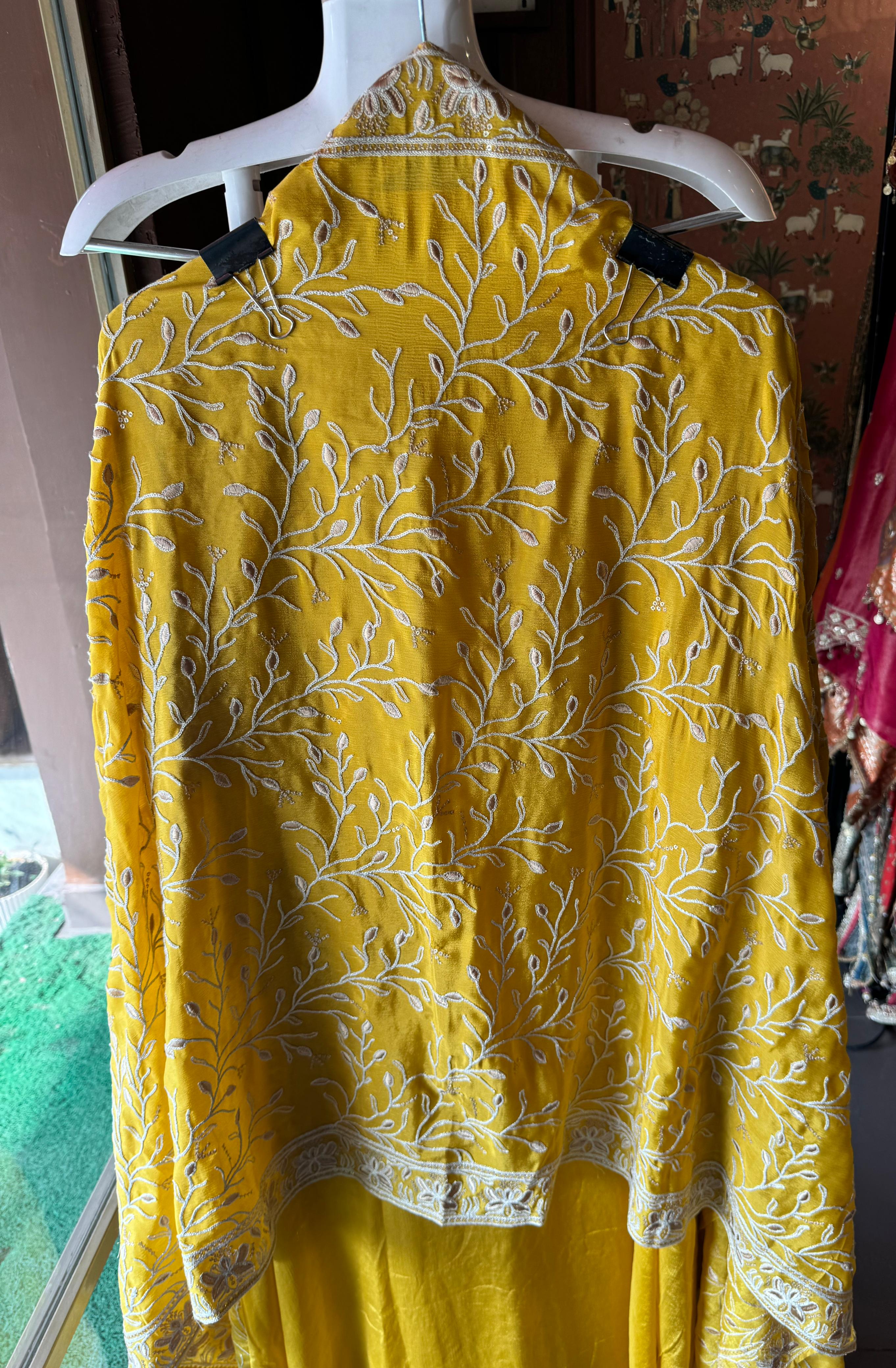 Pure chinon heavily embroidered collection