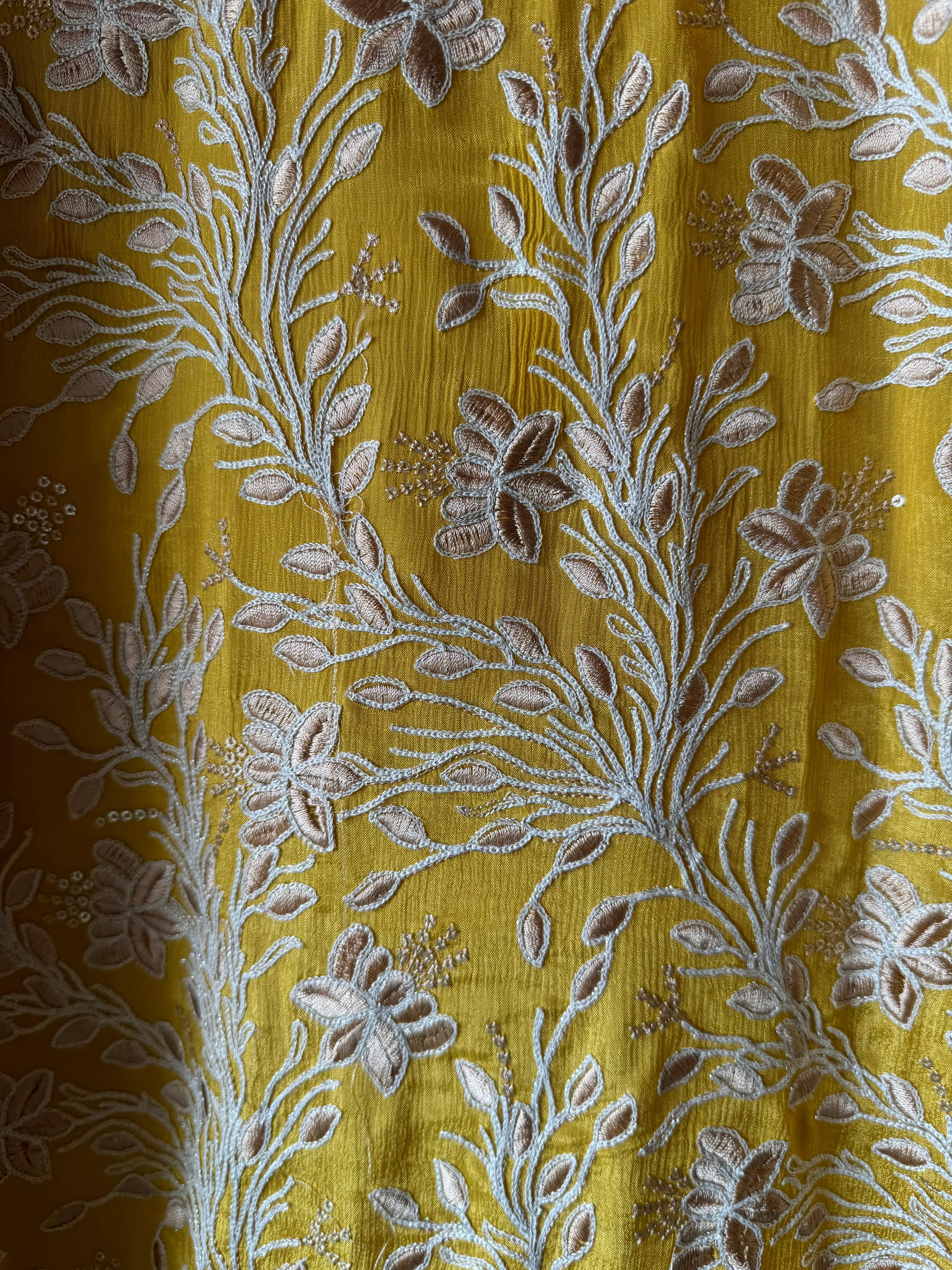 Pure chinon heavily embroidered collection