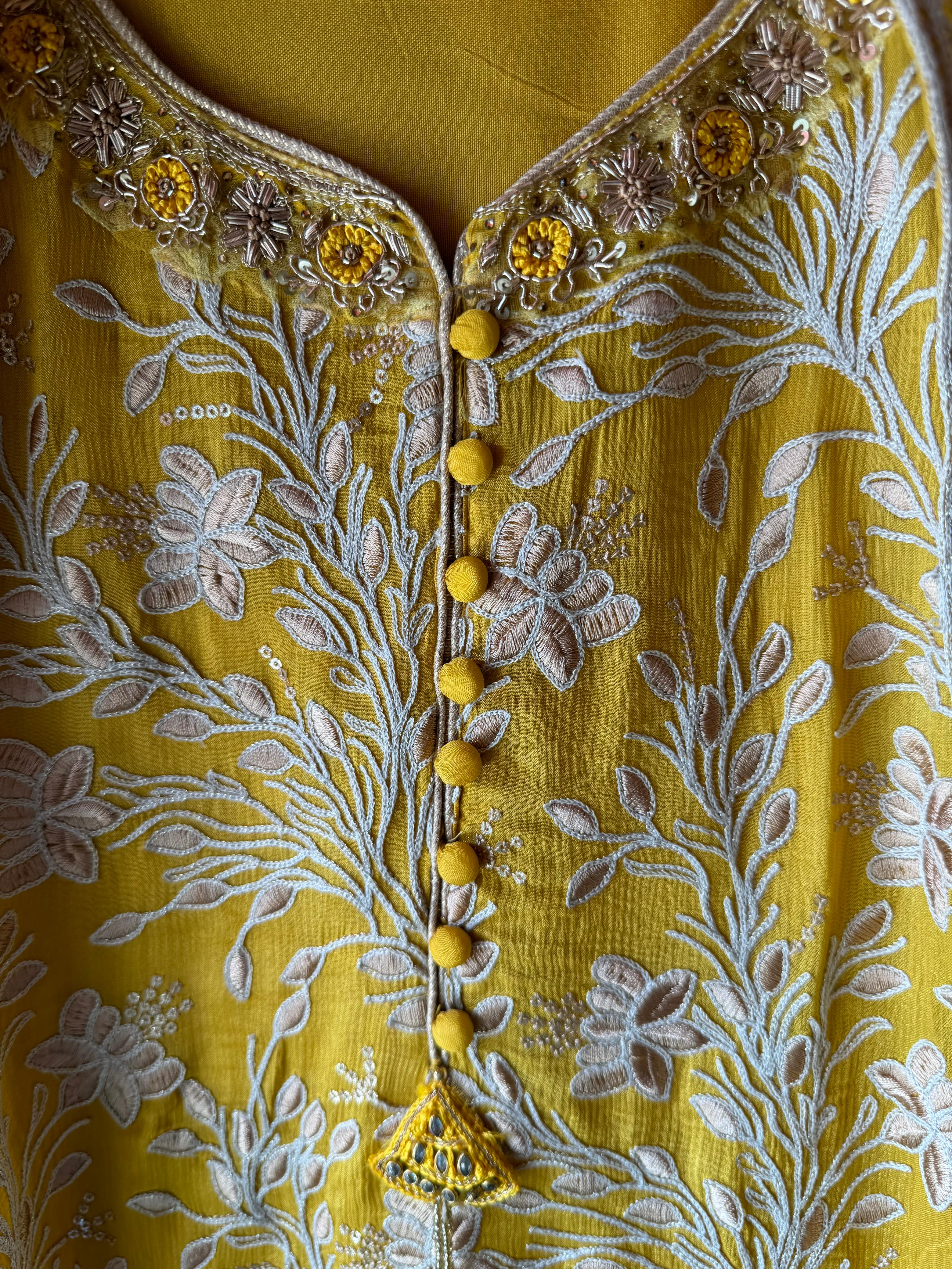 Pure chinon heavily embroidered collection